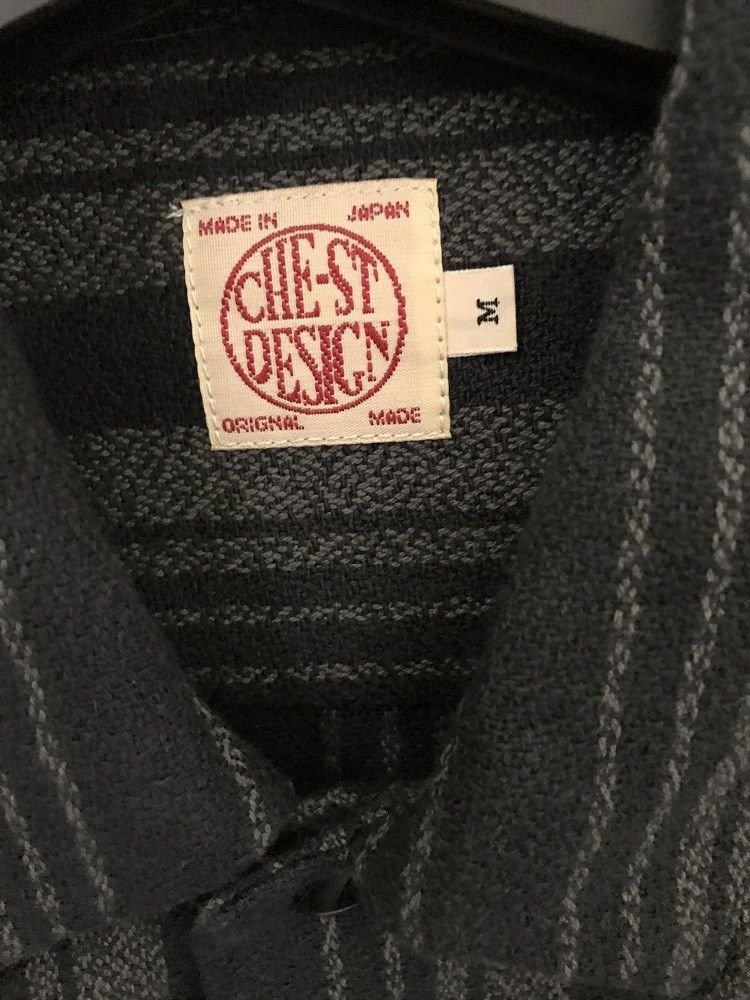 Japanese Brand CHE-ST DESIGN Made in Japan Striped Flannel Button Shirt Size US M / EU 48-50 / 2 - 13 Thumbnail