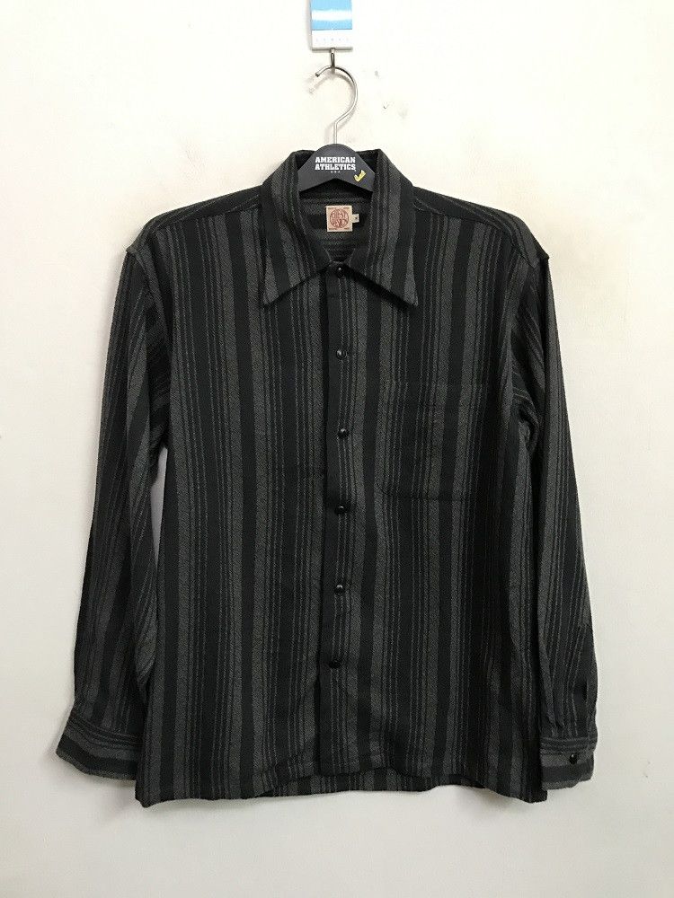 Japanese Brand CHE-ST DESIGN Made in Japan Striped Flannel Button Shirt Size US M / EU 48-50 / 2 - 2 Thumbnail