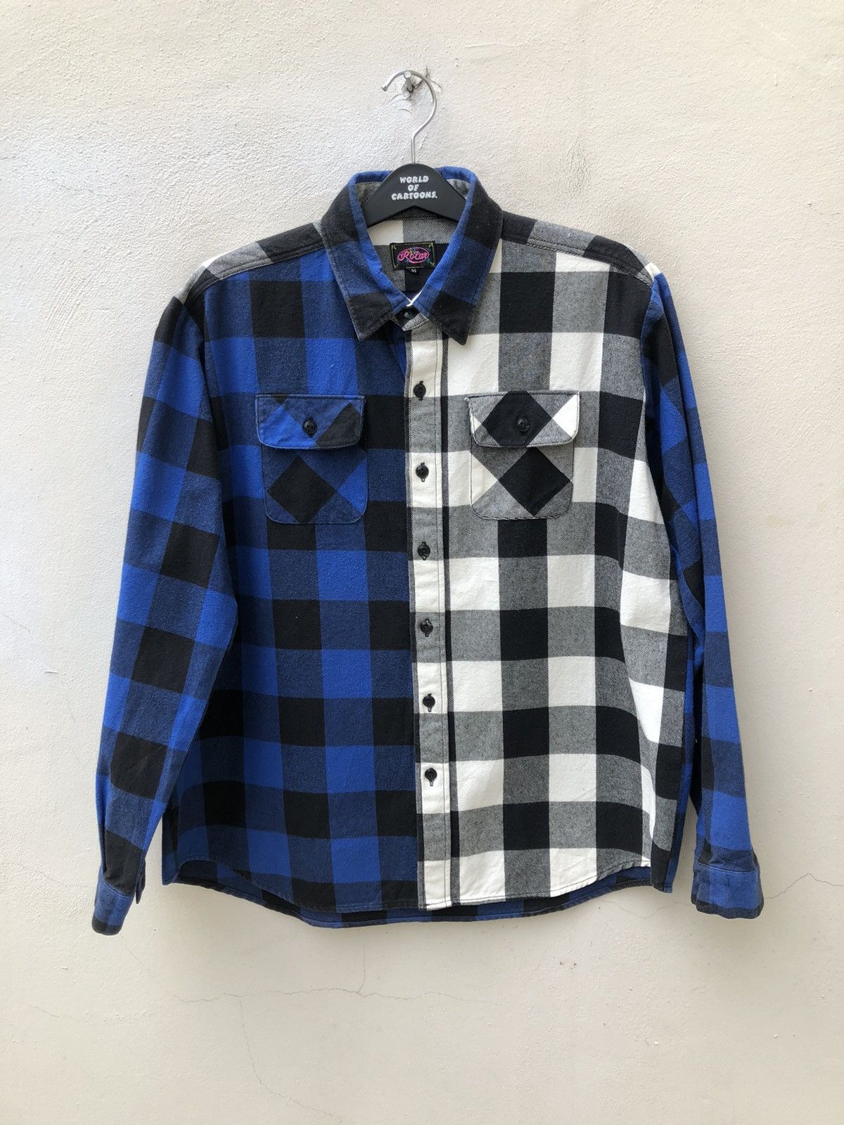 Japanese Brand Japan Brand ROTAR Thick Oversize Cyberpunk Flannel Shirt Size US M / EU 48-50 / 2 - 9 Thumbnail