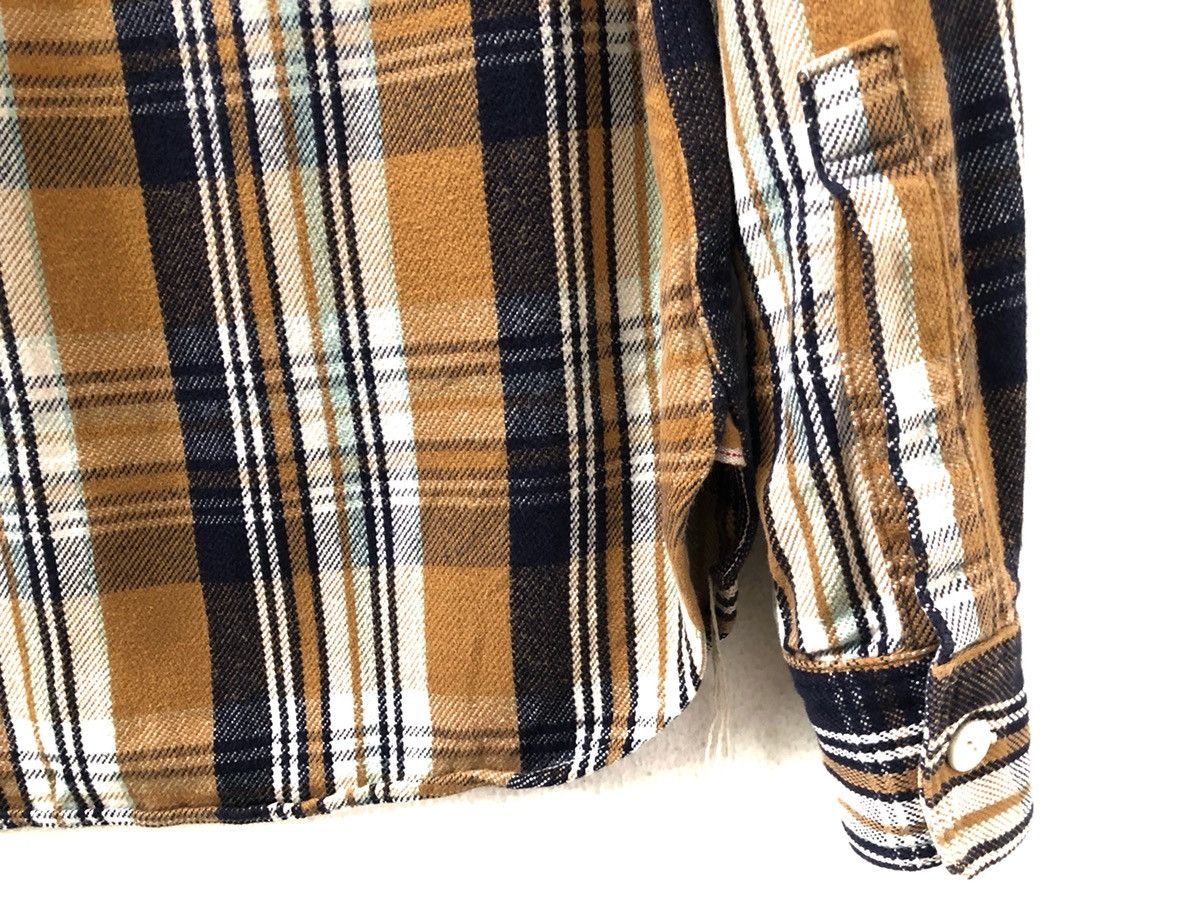 FOB Factory × Japanese Brand Japan Made Multi Color Check Selvedge Gusset Flannel Shirt Size US M / EU 48-50 / 2 - 6 Thumbnail