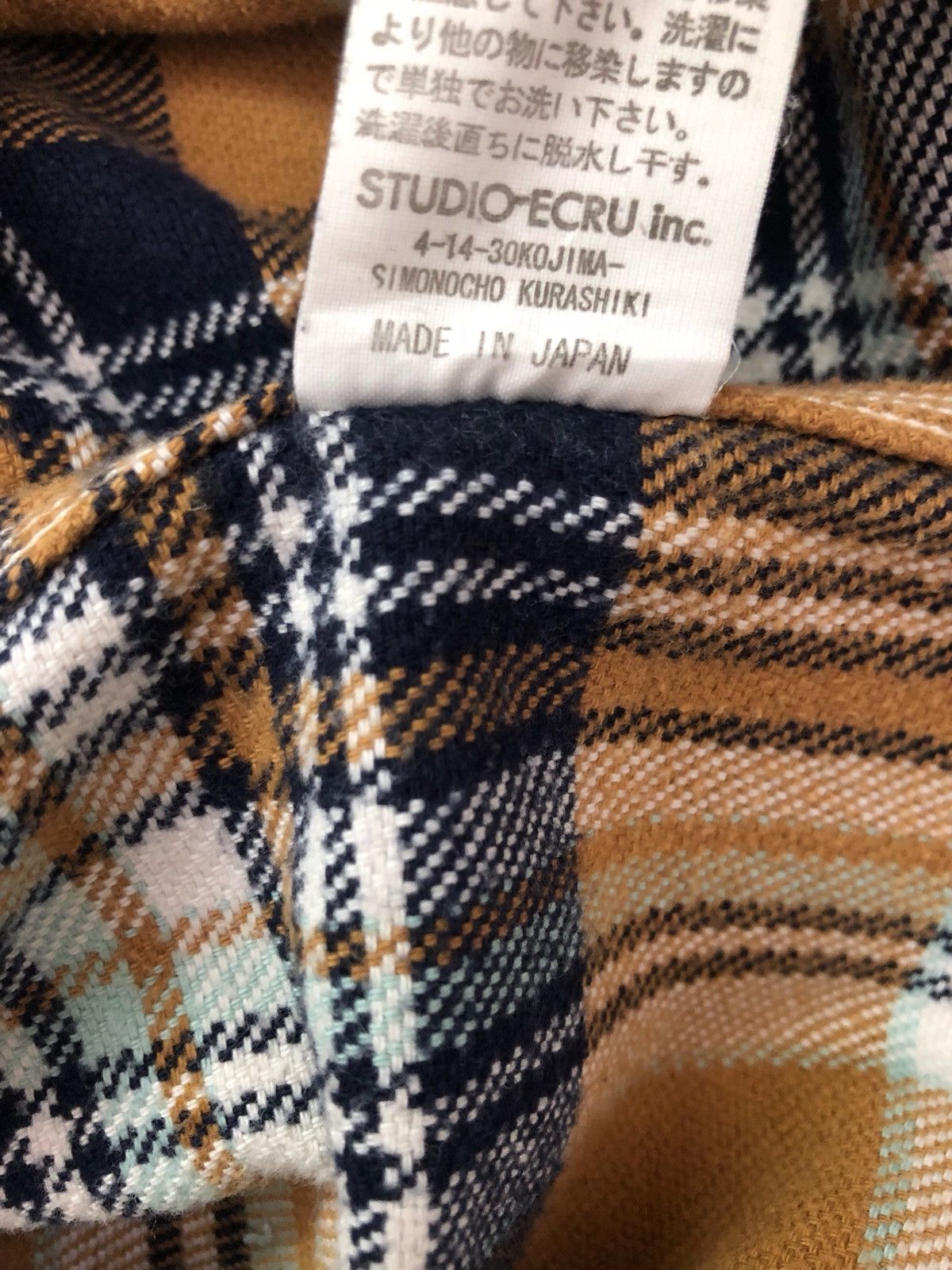 FOB Factory × Japanese Brand Japan Made Multi Color Check Selvedge Gusset Flannel Shirt Size US M / EU 48-50 / 2 - 9 Thumbnail