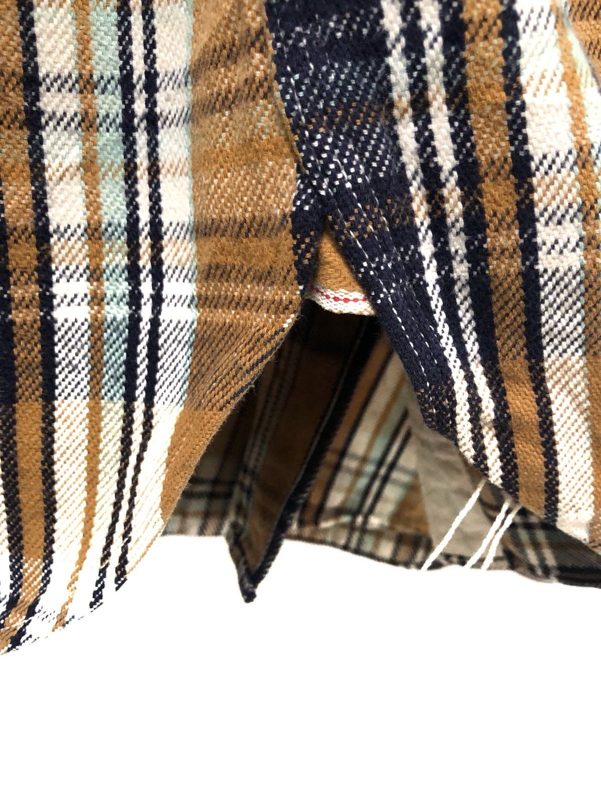 FOB Factory × Japanese Brand Japan Made Multi Color Check Selvedge Gusset Flannel Shirt Size US M / EU 48-50 / 2 - 4 Thumbnail