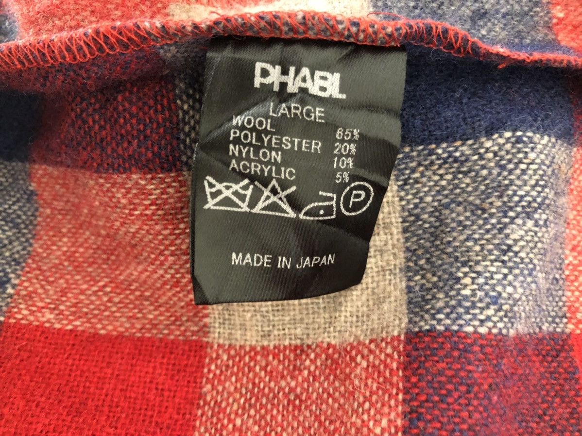 Japanese Brand PHABL JAPAN Double Pocket Checks Wool Flannel Shirt Size US M / EU 48-50 / 2 - 14 Thumbnail