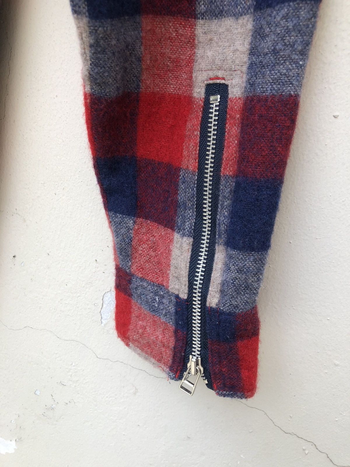 Japanese Brand PHABL JAPAN Double Pocket Checks Wool Flannel Shirt Size US M / EU 48-50 / 2 - 9 Thumbnail