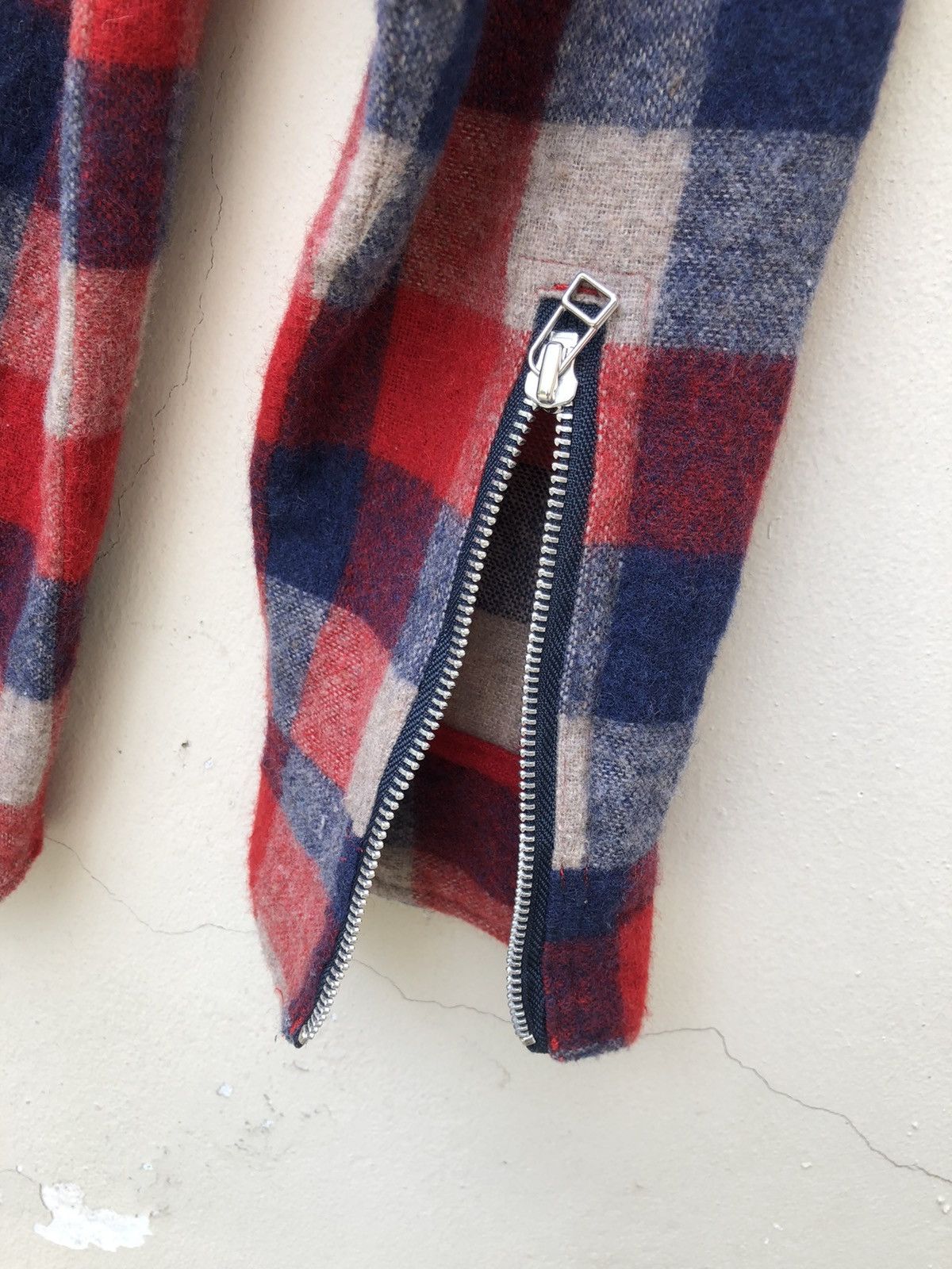 Japanese Brand PHABL JAPAN Double Pocket Checks Wool Flannel Shirt Size US M / EU 48-50 / 2 - 10 Thumbnail