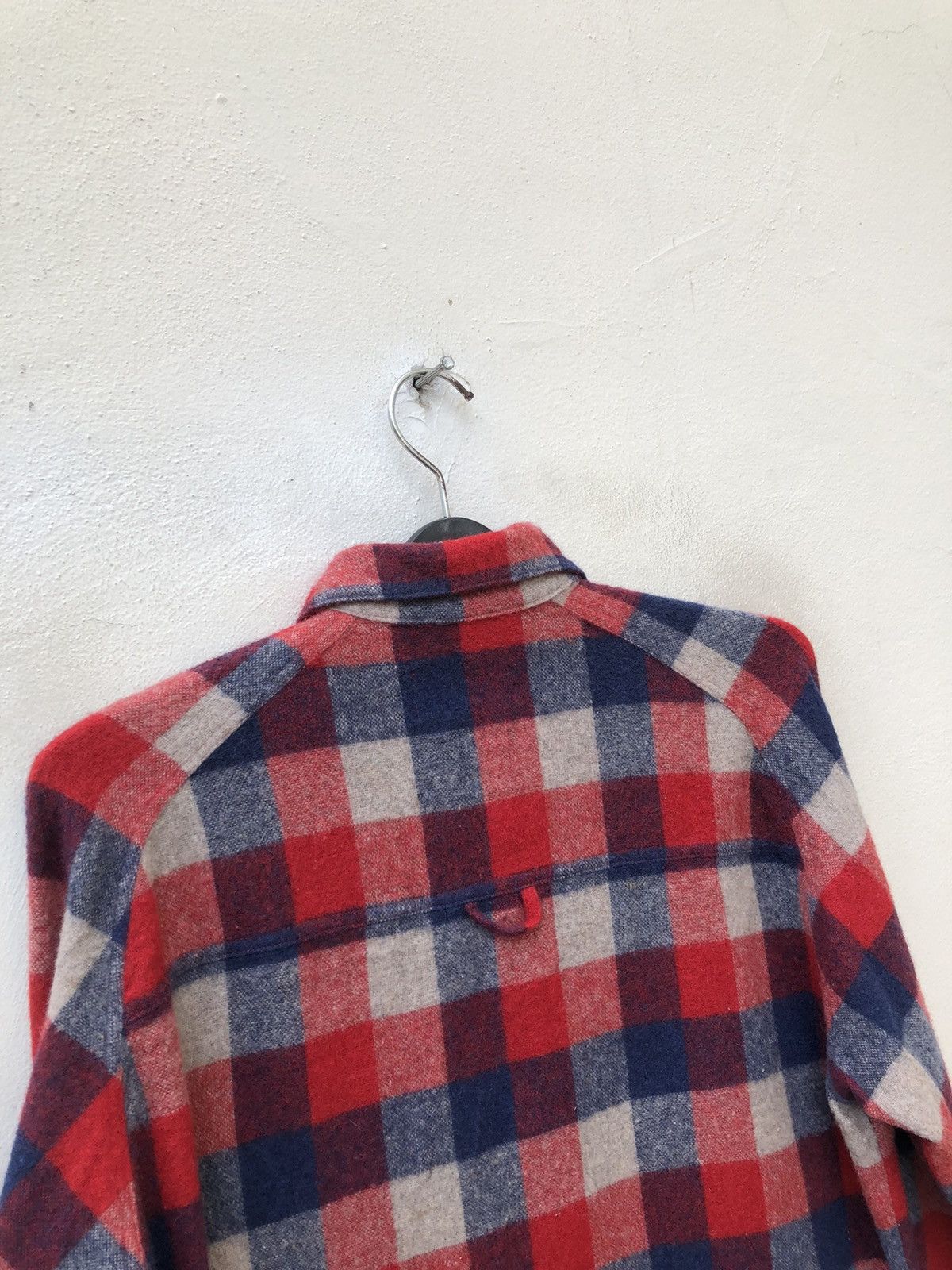 Japanese Brand PHABL JAPAN Double Pocket Checks Wool Flannel Shirt Size US M / EU 48-50 / 2 - 7 Thumbnail