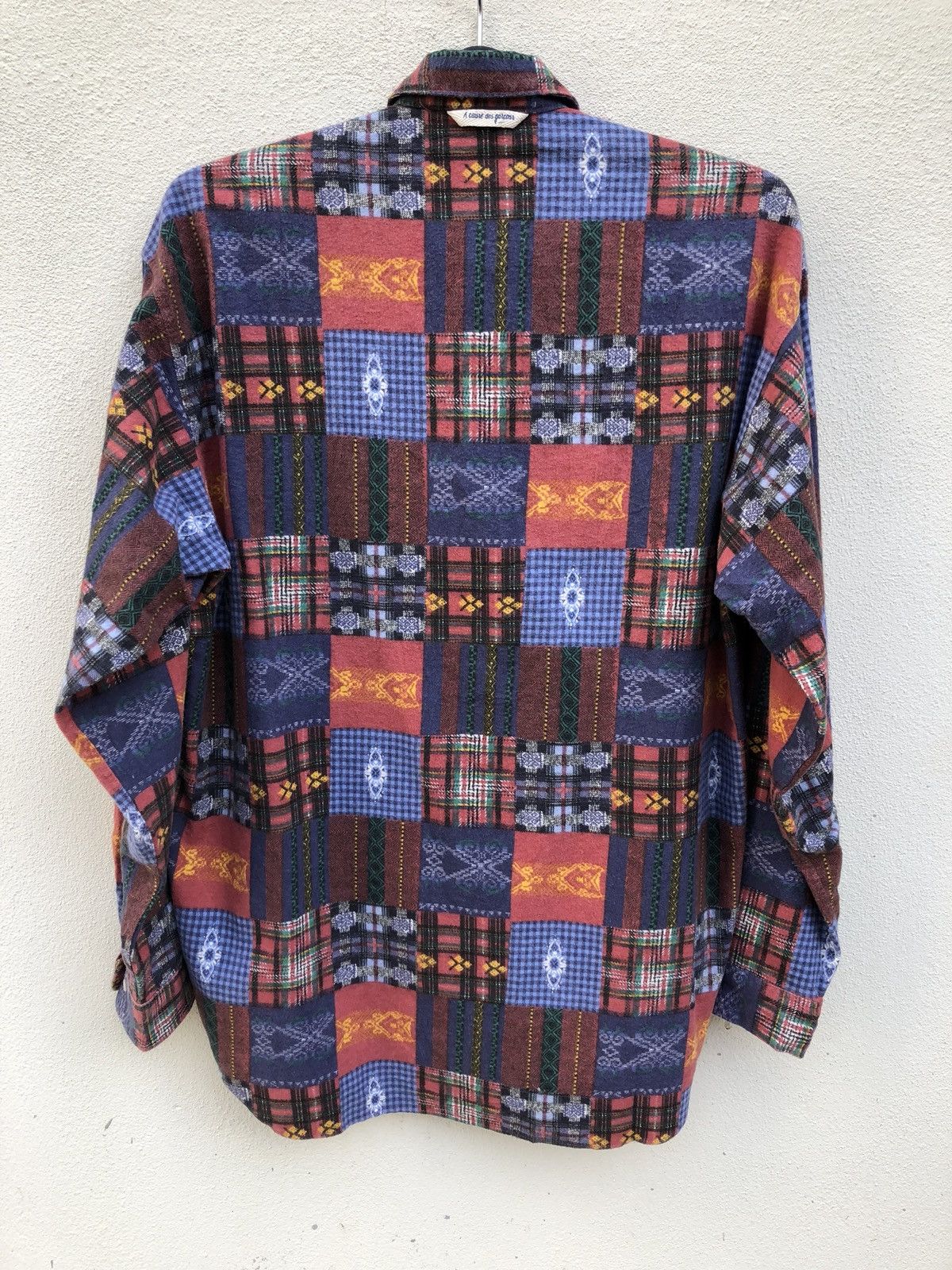 Designer A Cause des Garcons Patchwork Print Flannel Shirt Size US M / EU 48-50 / 2 - 8 Thumbnail