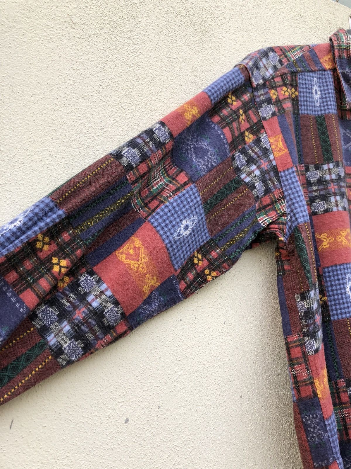 Designer A Cause des Garcons Patchwork Print Flannel Shirt Size US M / EU 48-50 / 2 - 7 Thumbnail