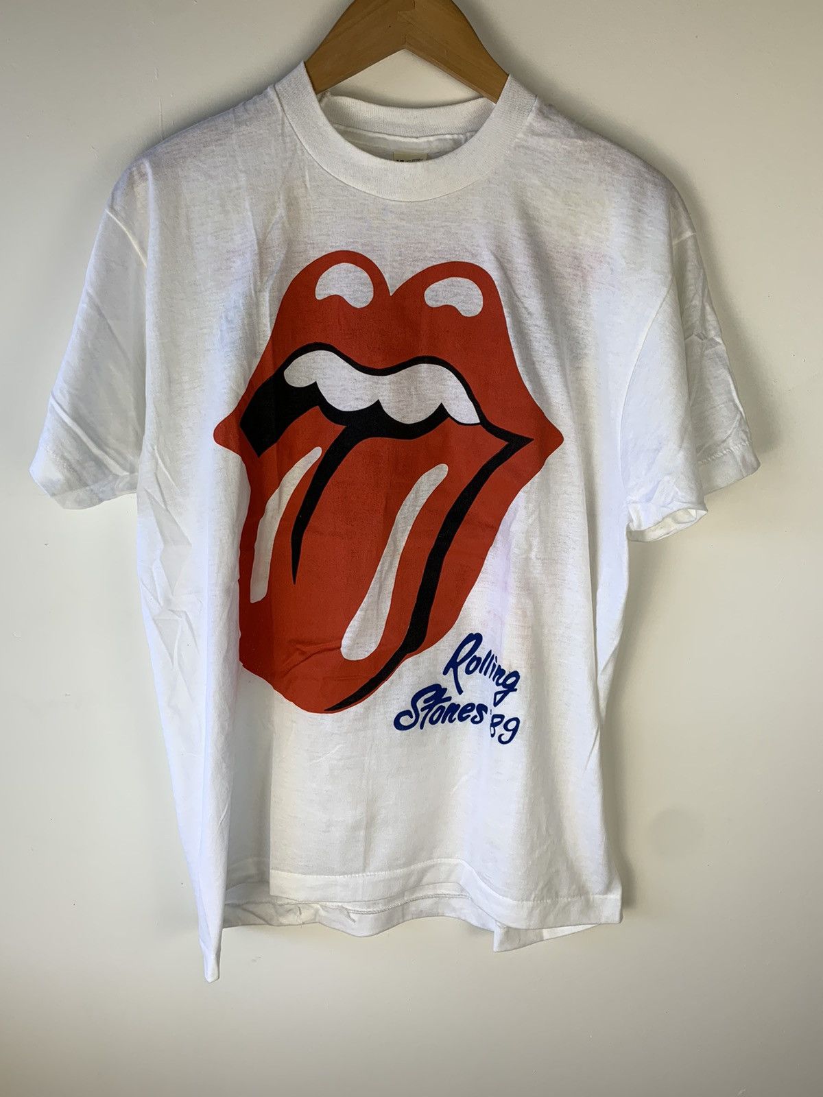 Band Tees Vintage 1989 Rolling Stones Steel Wheels Tour Tee Size US M / EU 48-50 / 2 - 1 Thumbnail
