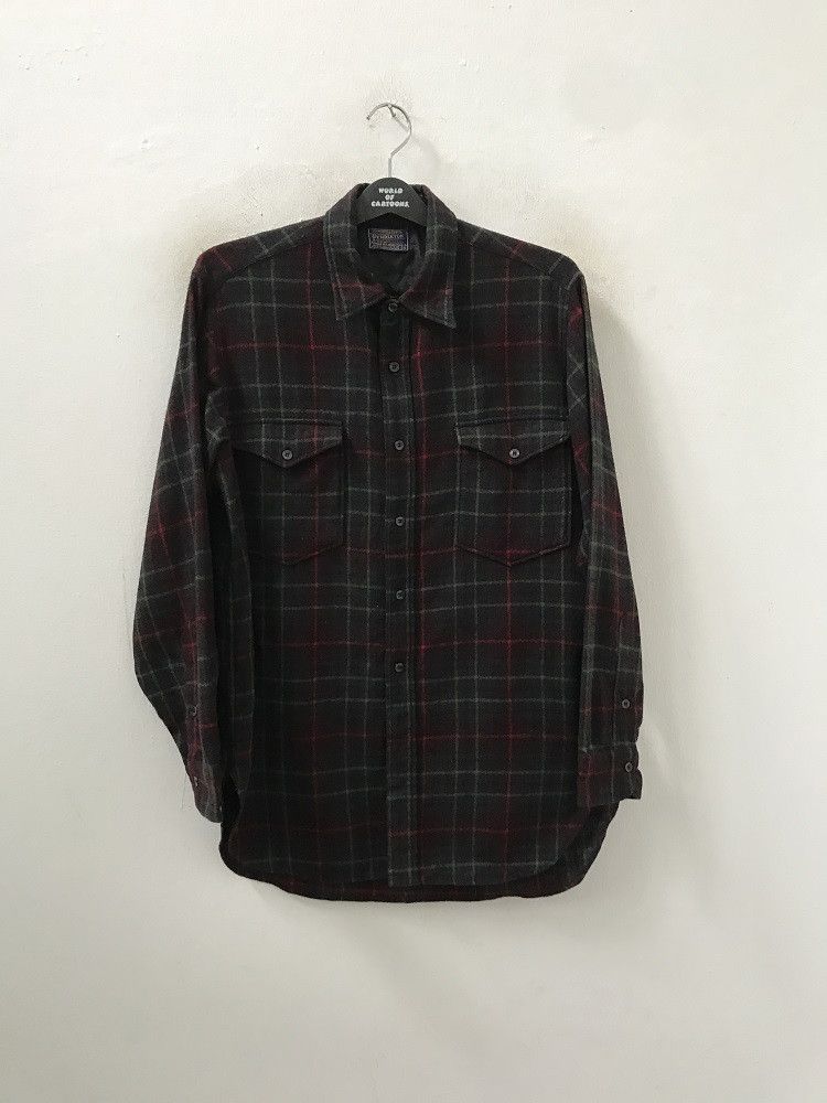Pendleton Vintage Pendleton Usa 100% Virgin Wool Check Flannel Size US L / EU 52-54 / 3 - 2 Thumbnail