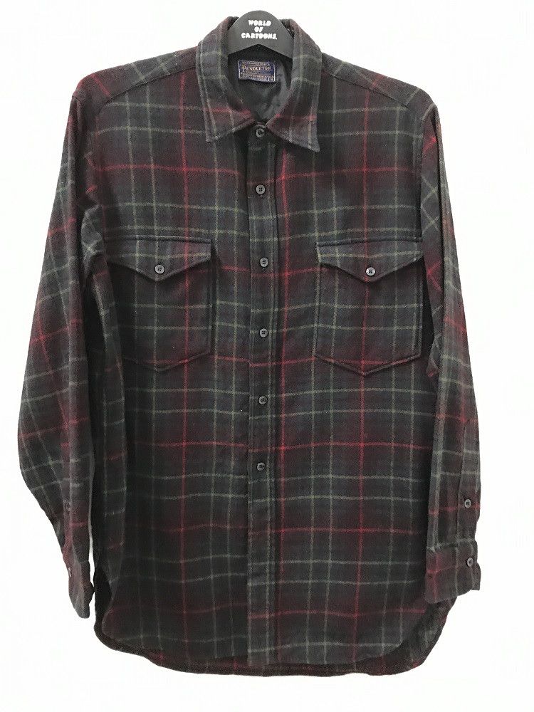 Pendleton Vintage Pendleton Usa 100% Virgin Wool Check Flannel Size US L / EU 52-54 / 3 - 1 Thumbnail