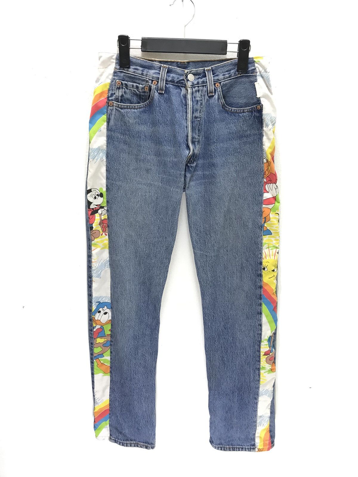 ✨ Vtg Levi’s 501 Rebuild Mickey Mouse Striped Regular