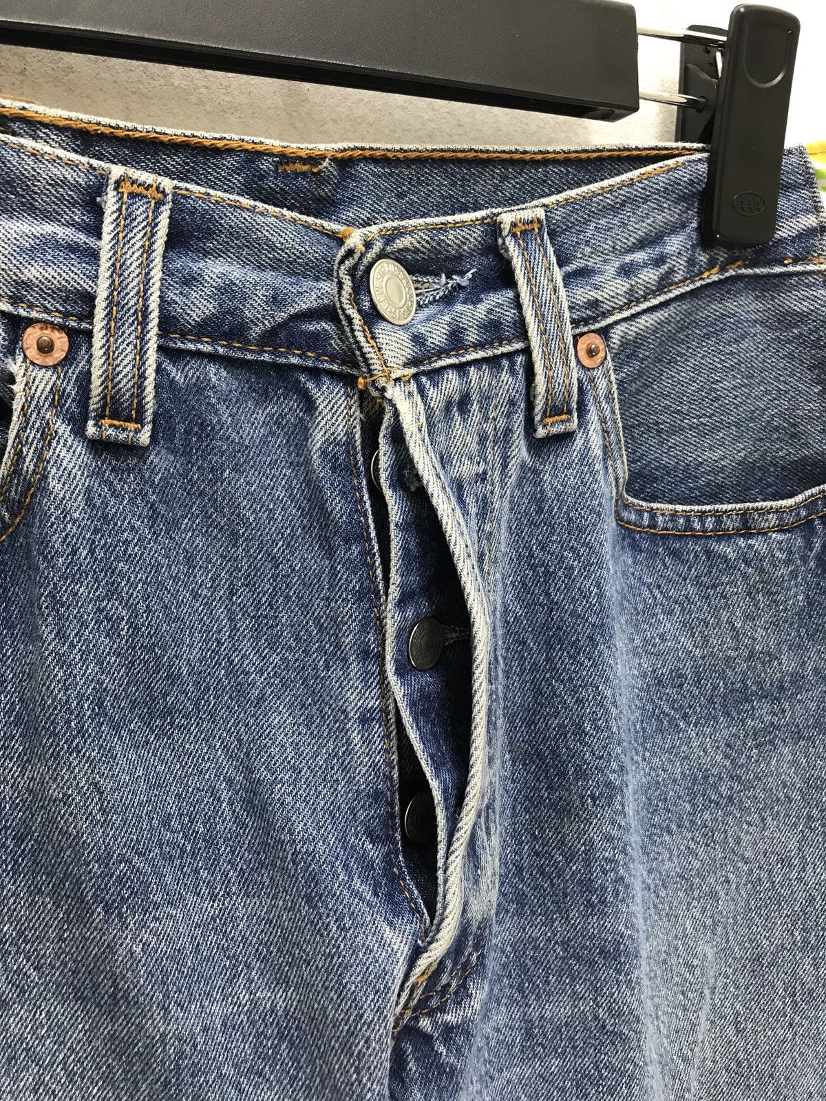 ✨ Vtg Levi’s 501 Rebuild Mickey Mouse Striped Regular