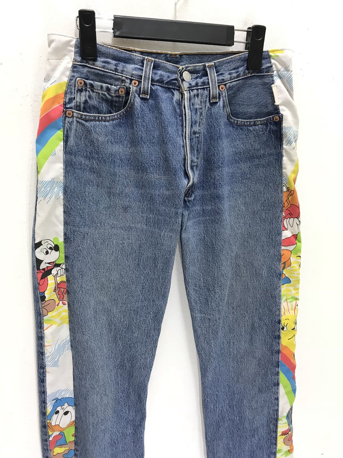 ✨ Vtg Levi’s 501 Rebuild Mickey Mouse Striped Regular