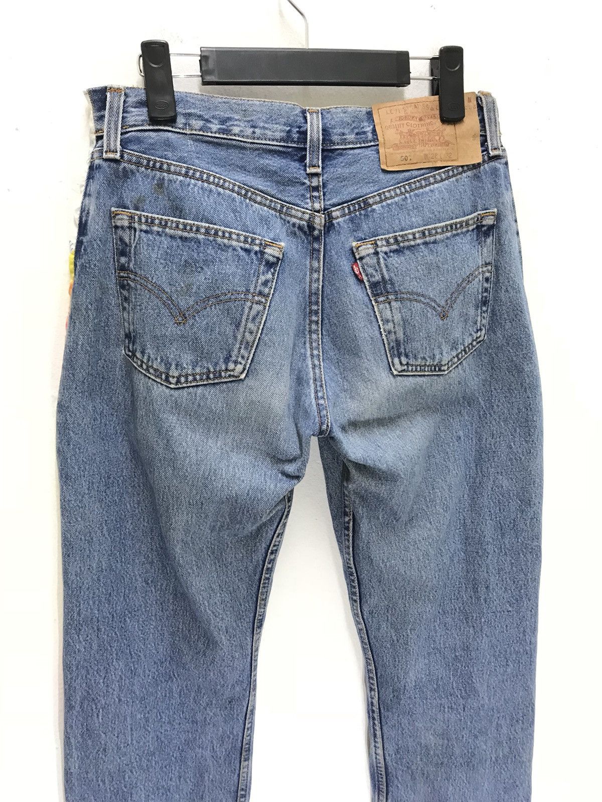 ✨ Vtg Levi’s 501 Rebuild Mickey Mouse Striped Regular