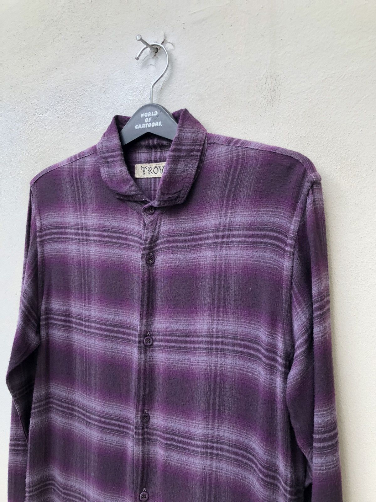 TROVE Trove Japan Plaid 100% Rayon Flannel Shirt Size US S / EU 44-46 / 1 - 5 Thumbnail