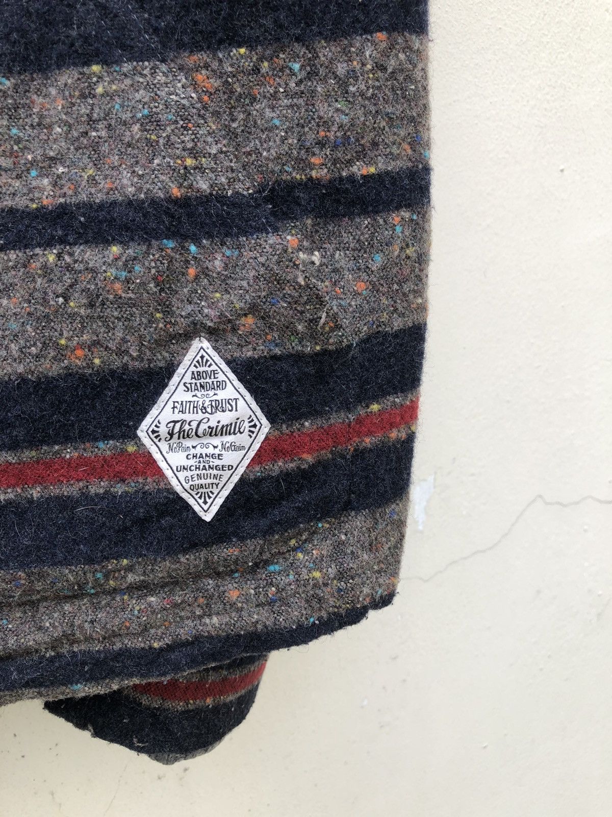 Vintage The Crimie Japan Border Striped Wool Flannel Jacket Size US M / EU 48-50 / 2 - 11 Thumbnail