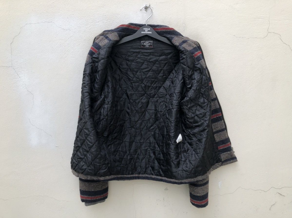 Vintage The Crimie Japan Border Striped Wool Flannel Jacket Size US M / EU 48-50 / 2 - 22 Thumbnail