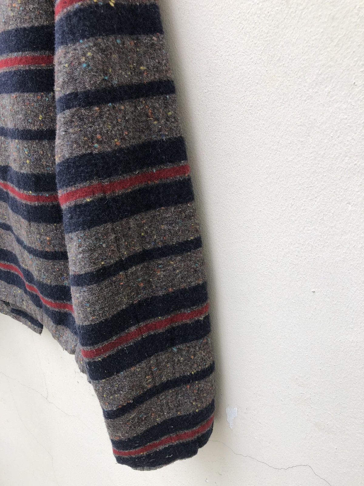 Vintage The Crimie Japan Border Striped Wool Flannel Jacket Size US M / EU 48-50 / 2 - 20 Thumbnail