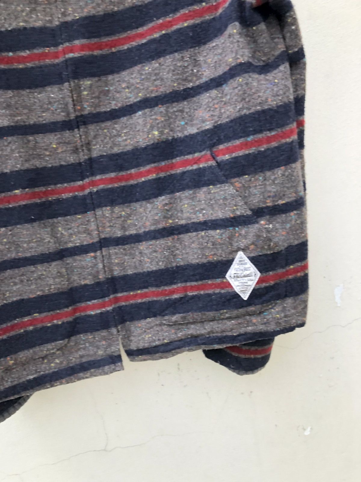 Vintage The Crimie Japan Border Striped Wool Flannel Jacket Size US M / EU 48-50 / 2 - 12 Thumbnail
