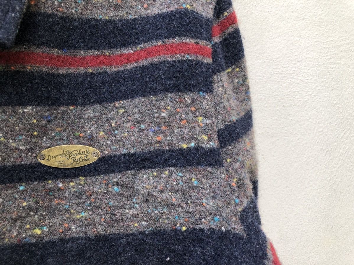 Vintage The Crimie Japan Border Striped Wool Flannel Jacket Size US M / EU 48-50 / 2 - 10 Thumbnail