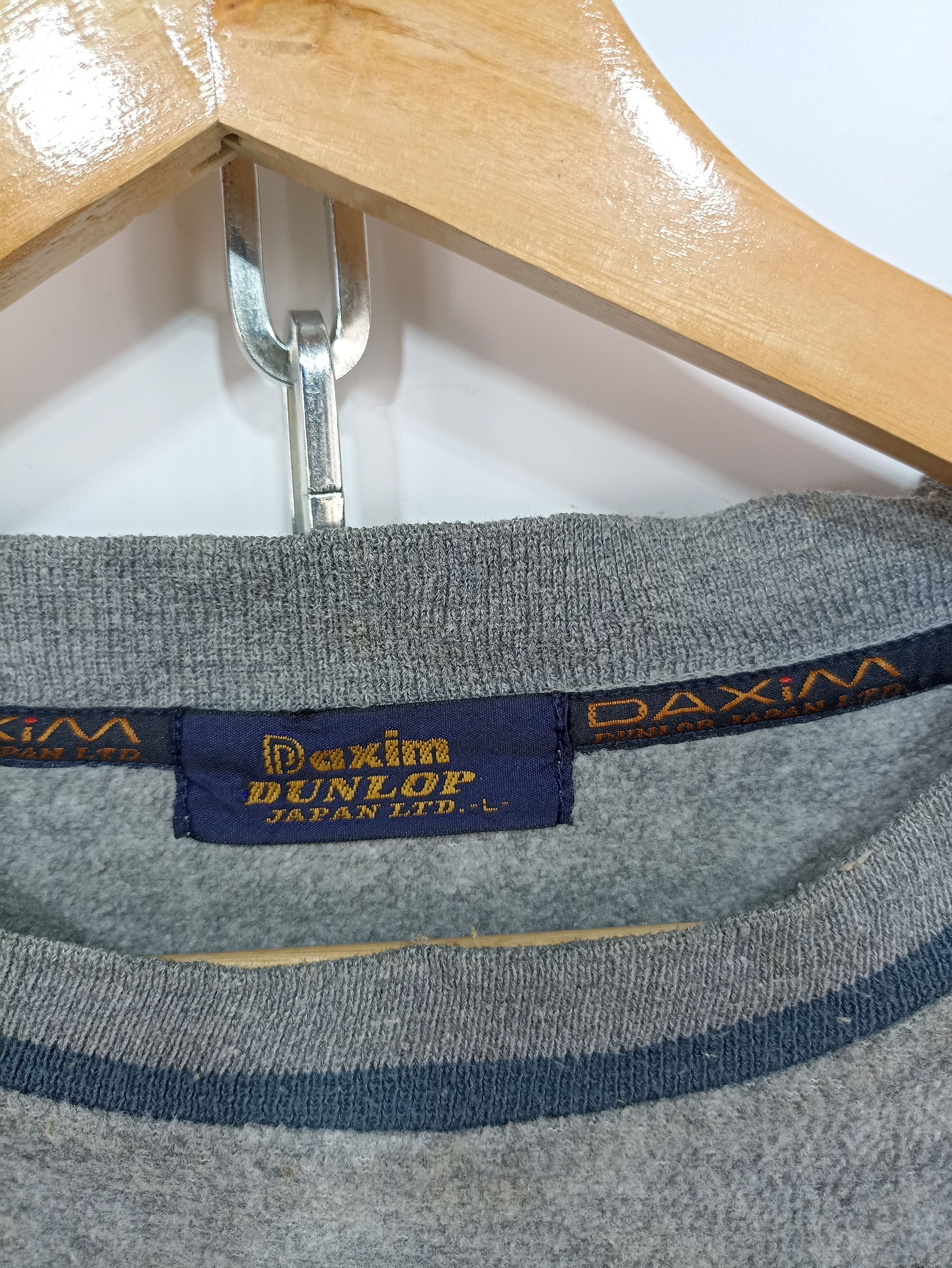 Japanese Brand × Vintage Vintage Daxim Dunlop embroidered fleece sweatshirt Size US L / EU 52-54 / 3 - 4 Thumbnail