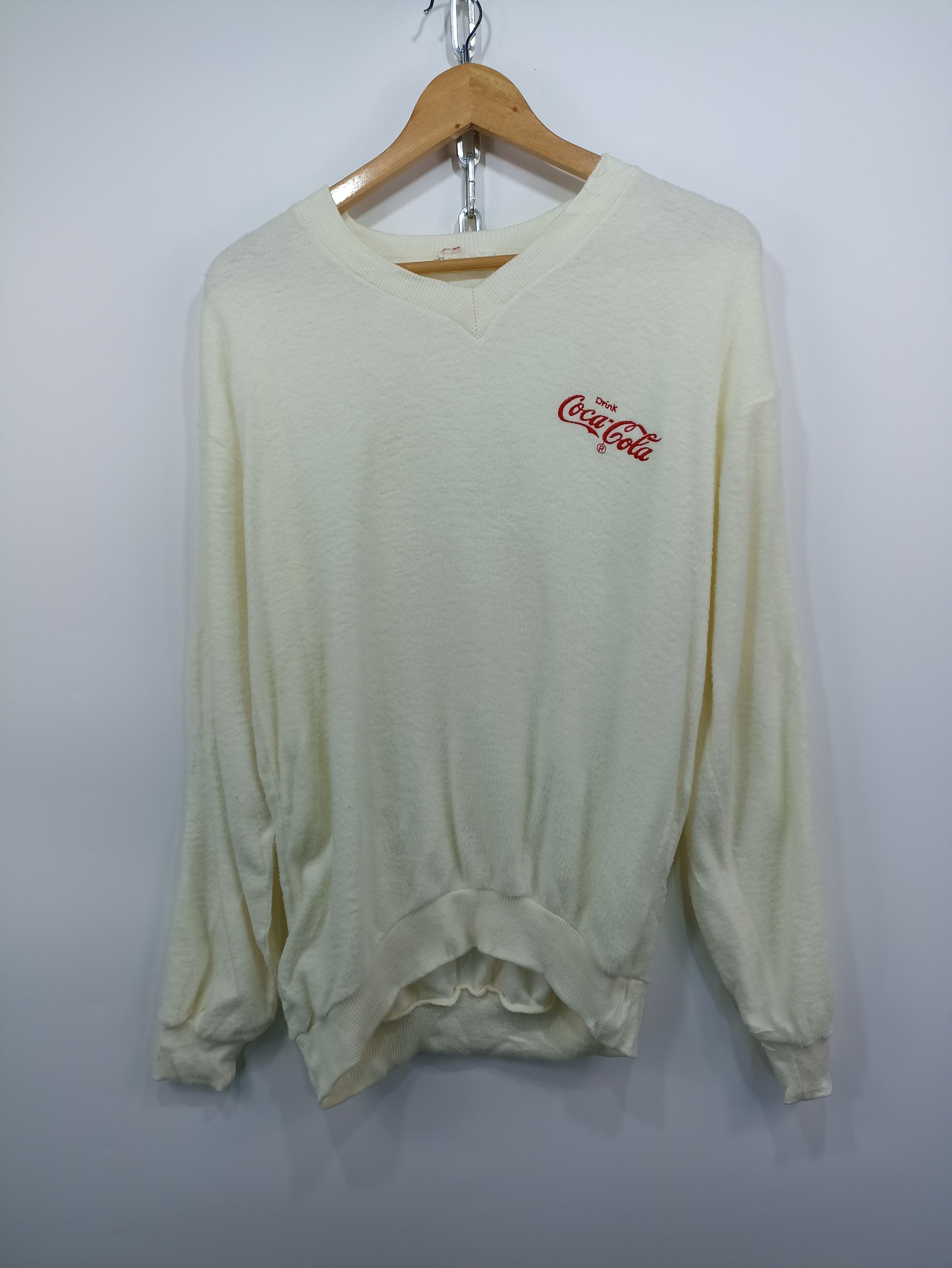Japanese Brand × Vintage Vintage 90s coca cola sweatshirt Size US M / EU 48-50 / 2 - 1 Thumbnail