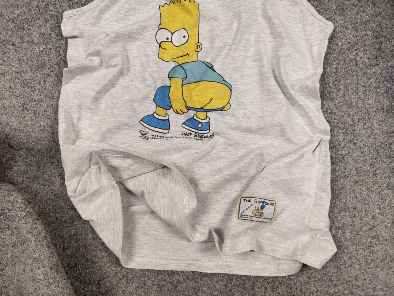 Cartoon Network Vintage 1998's The Simpsons T-shirt Bart Matt Groening Logo Size US M / EU 48-50 / 2 - 5 Thumbnail