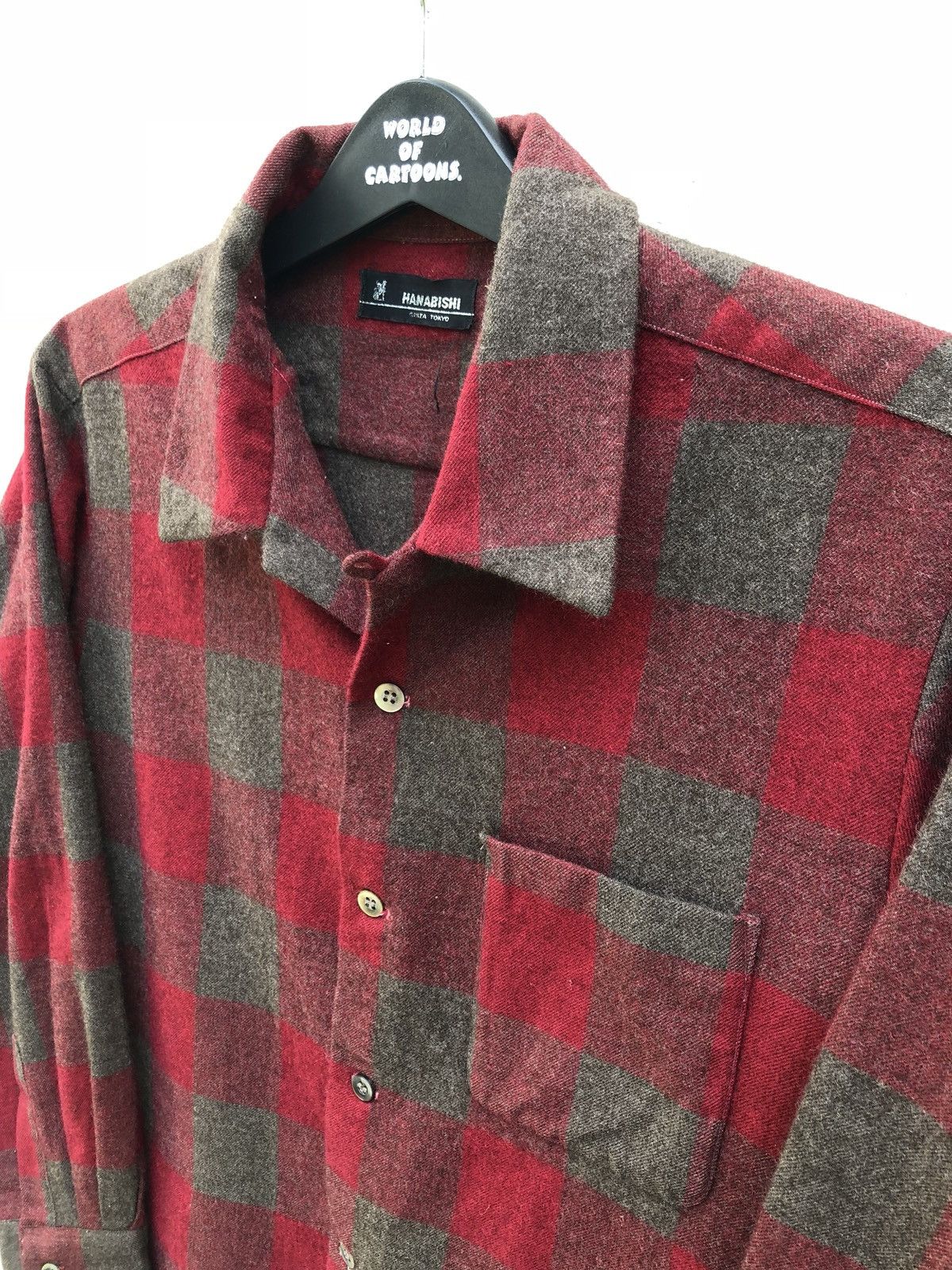 Vintage Vintage Hanabishi Ginza Tokyo Checks Board Wool Flannel Size US M / EU 48-50 / 2 - 3 Thumbnail