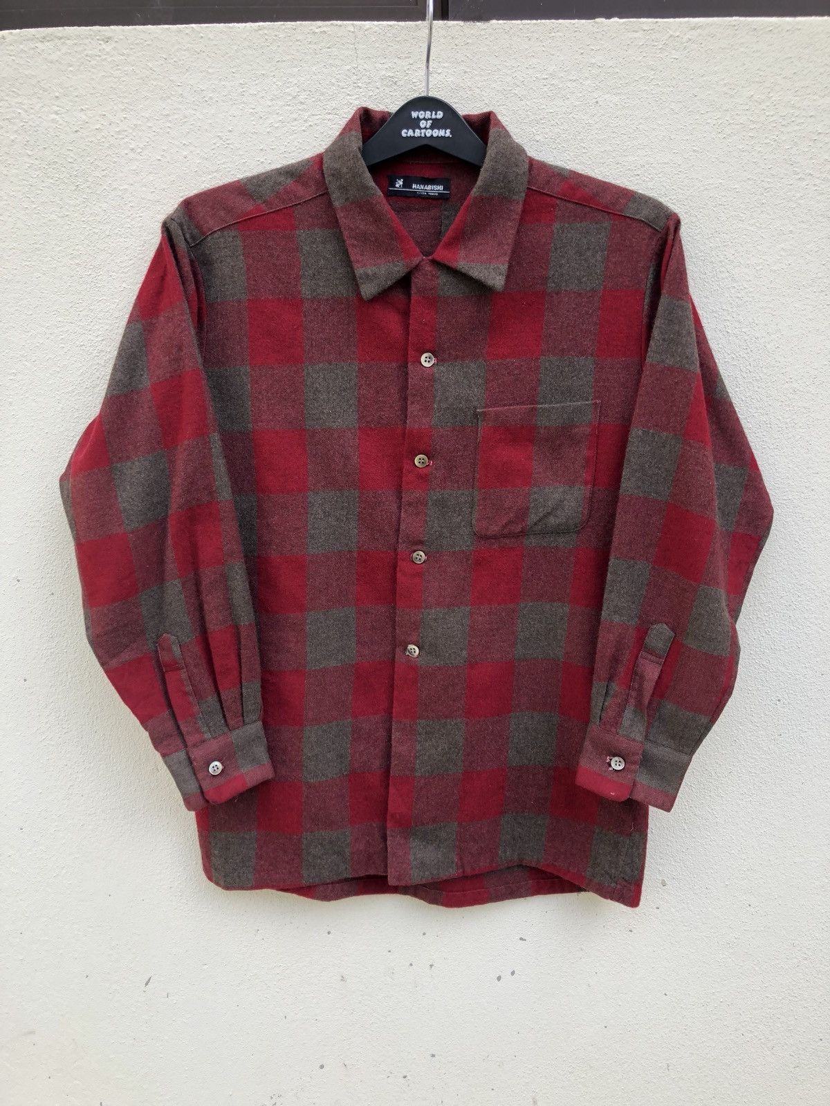 Vintage Vintage Hanabishi Ginza Tokyo Checks Board Wool Flannel Size US M / EU 48-50 / 2 - 1 Thumbnail