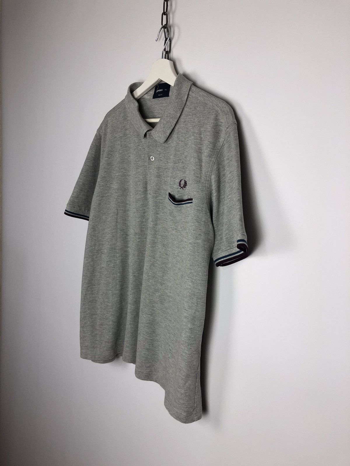 Fred Perry Fred Perry Basic Polo T-Shirt Slim Fit Gray Size XXL Size US XXL / EU 58 / 5 - 6 Thumbnail