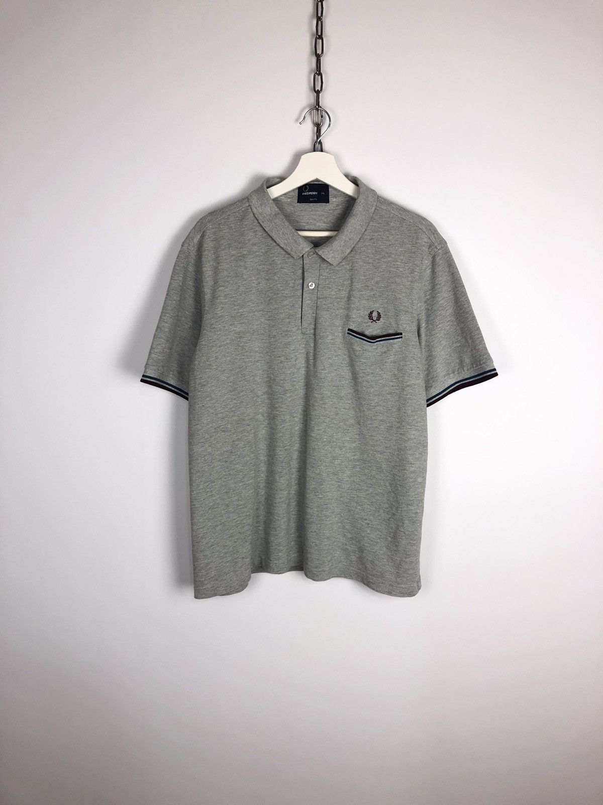 Fred Perry Fred Perry Basic Polo T-Shirt Slim Fit Gray Size XXL Size US XXL / EU 58 / 5 - 1 Thumbnail