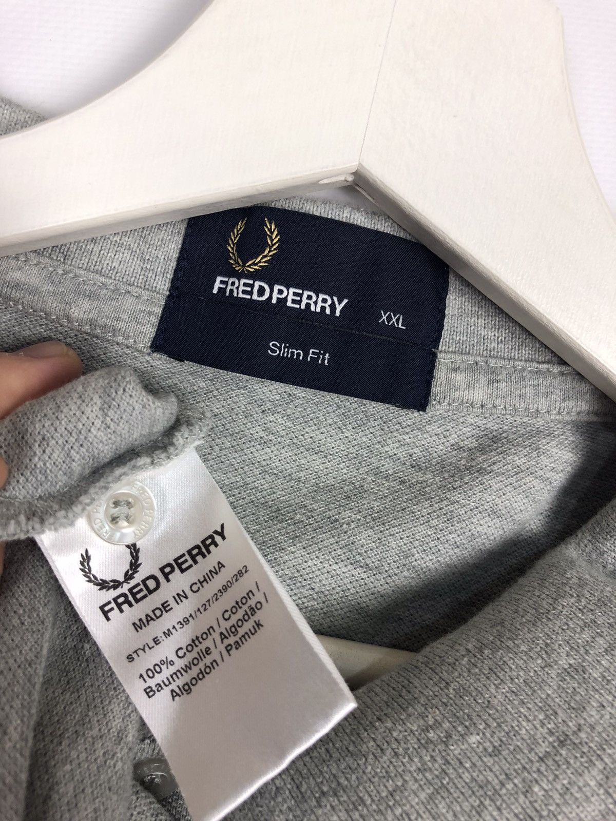 Fred Perry Fred Perry Basic Polo T-Shirt Slim Fit Gray Size XXL Size US XXL / EU 58 / 5 - 9 Thumbnail
