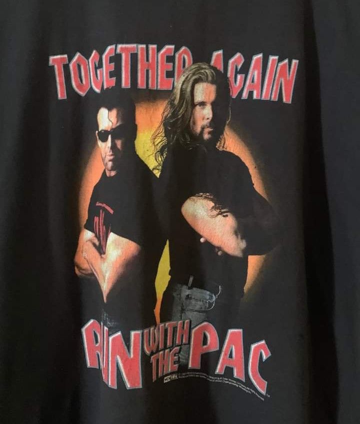 WWF Vintage 90s WCW NWO The Outsider T-Shirt Size US M / EU 48-50 / 2 - 4 Thumbnail