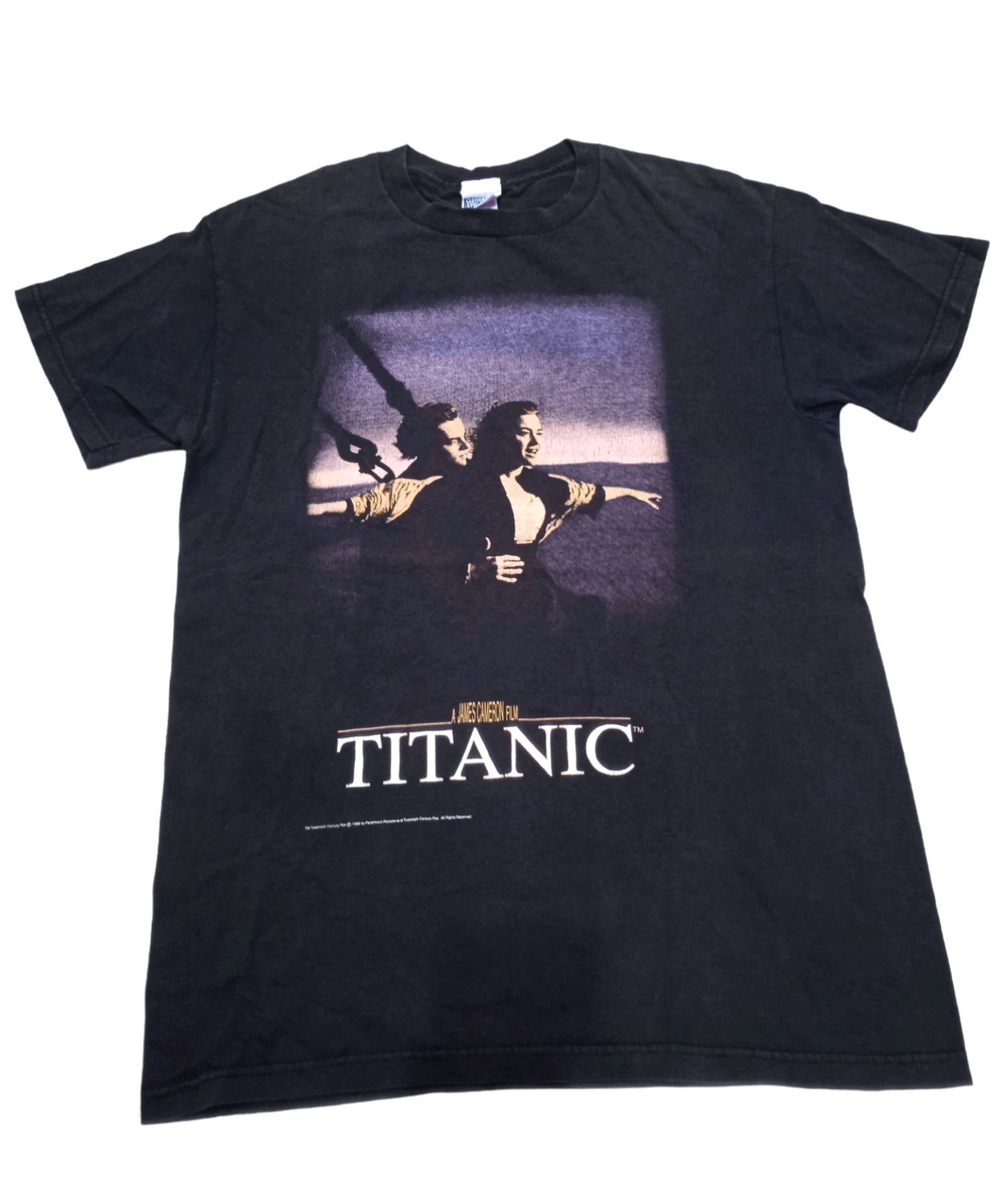 Vintage Vintage 90s Titanic Move T-Shirt Leonardo DiCaprio erd Size US M / EU 48-50 / 2 - 1 Thumbnail