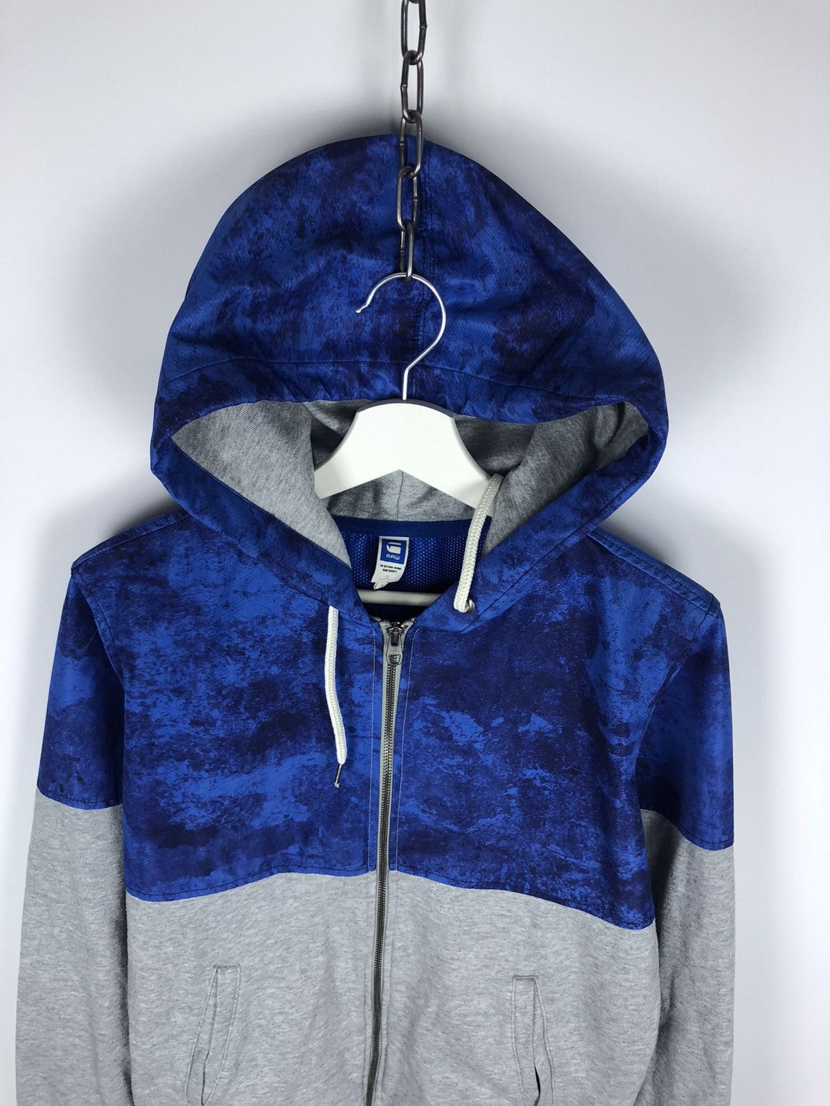 G-Star G-Star Raw Hoodie Wearlent Hooded Vest SW Pullover Gray/Blue Size US M / EU 48-50 / 2 - 2 Thumbnail