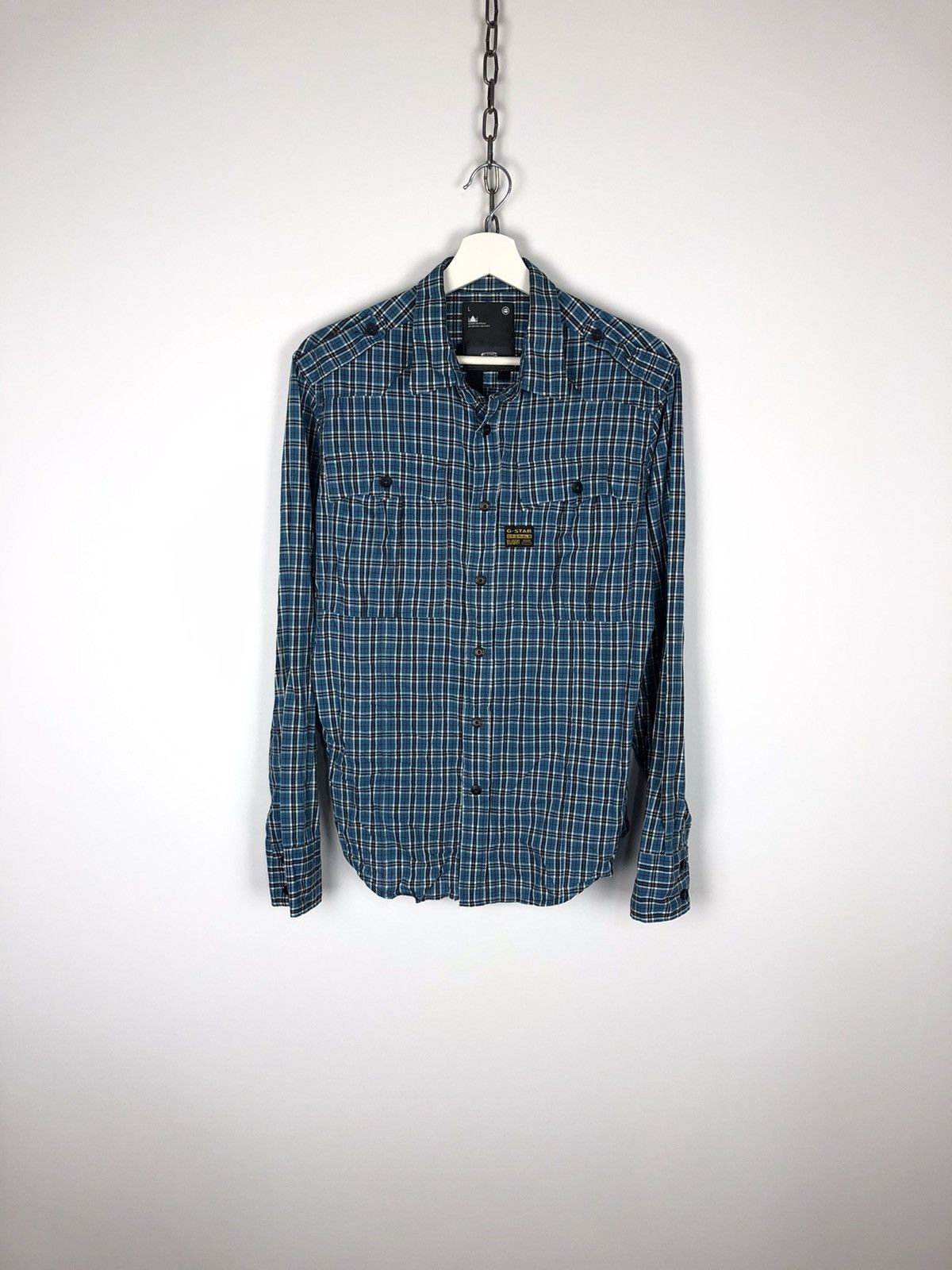 G-Star G-Star Raw Originals Big Back Logo Zip Shirt size L Check Size US L / EU 52-54 / 3 - 1 Thumbnail