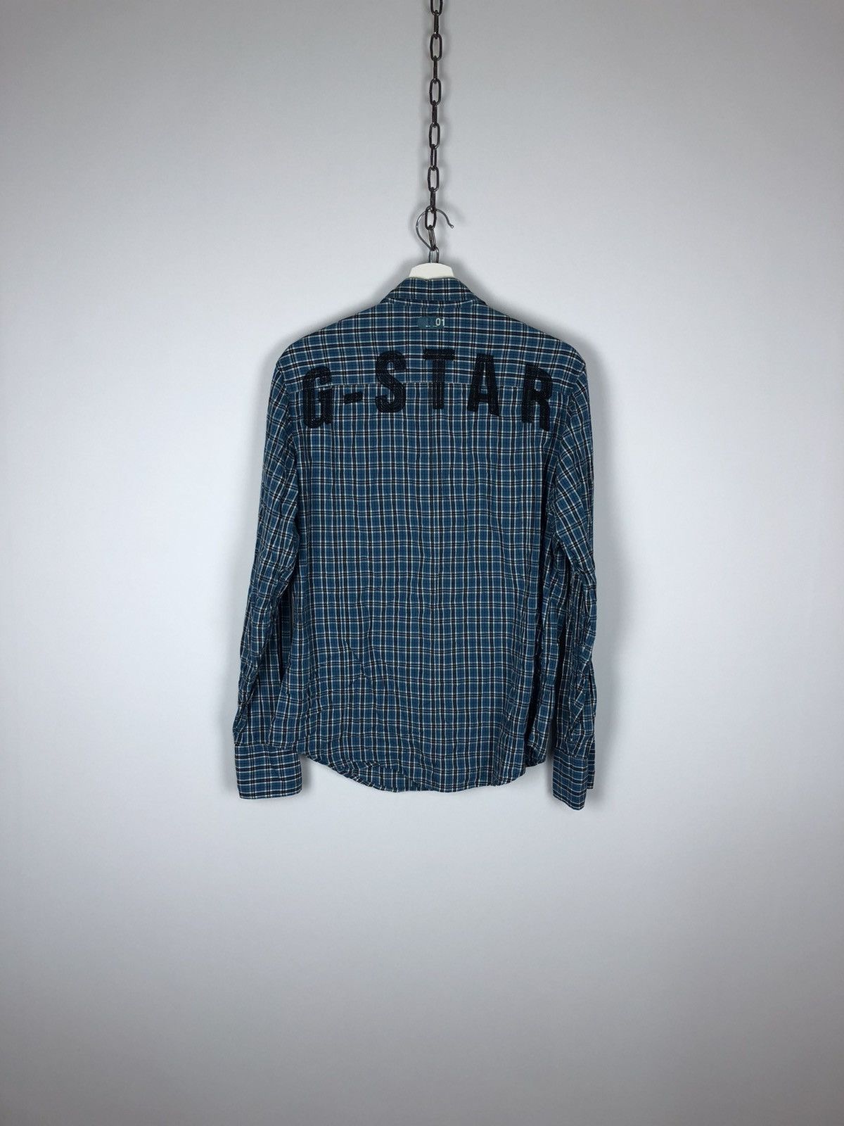 G-Star G-Star Raw Originals Big Back Logo Zip Shirt size L Check Size US L / EU 52-54 / 3 - 7 Thumbnail