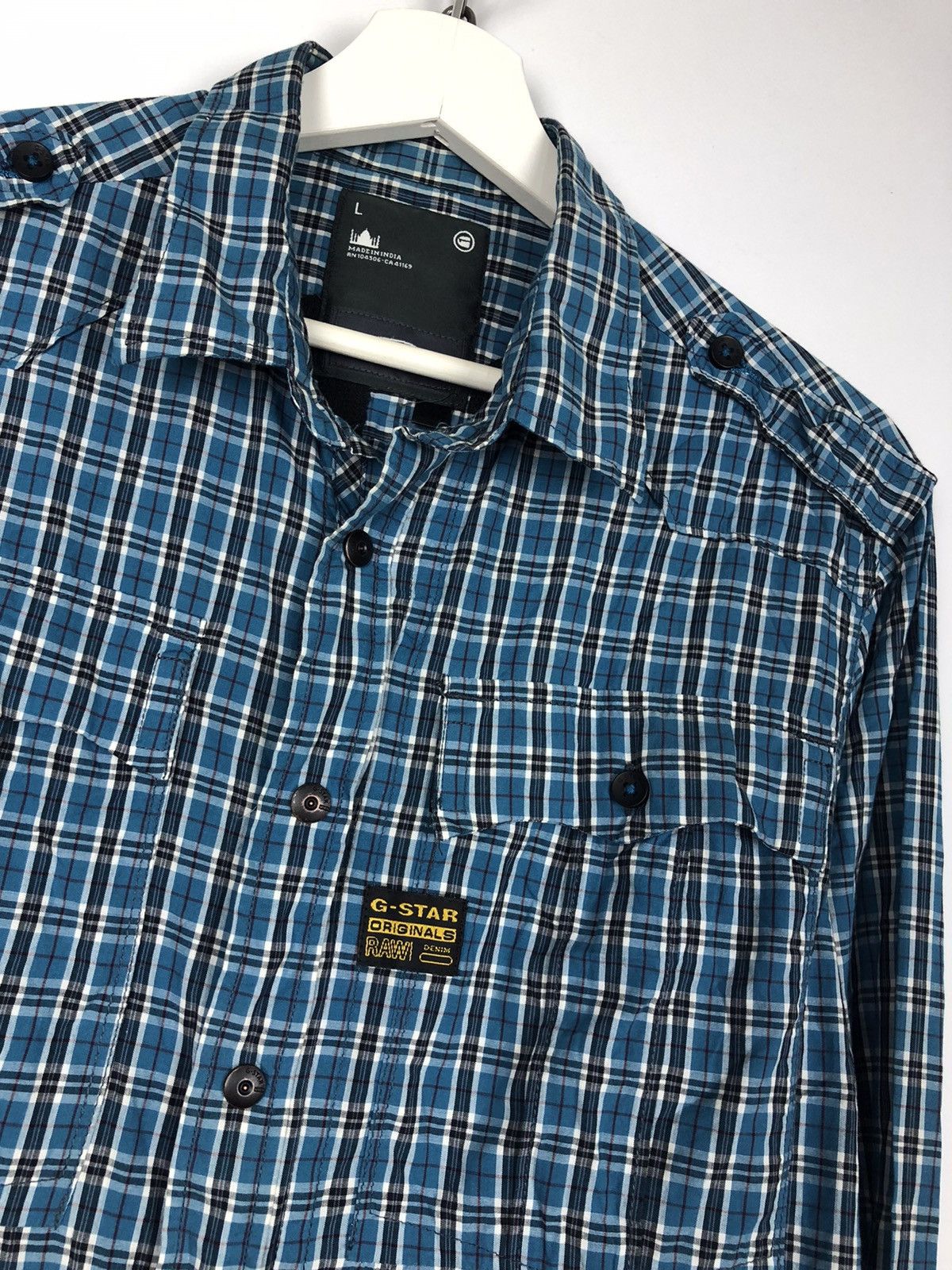 G-Star G-Star Raw Originals Big Back Logo Zip Shirt size L Check Size US L / EU 52-54 / 3 - 5 Thumbnail