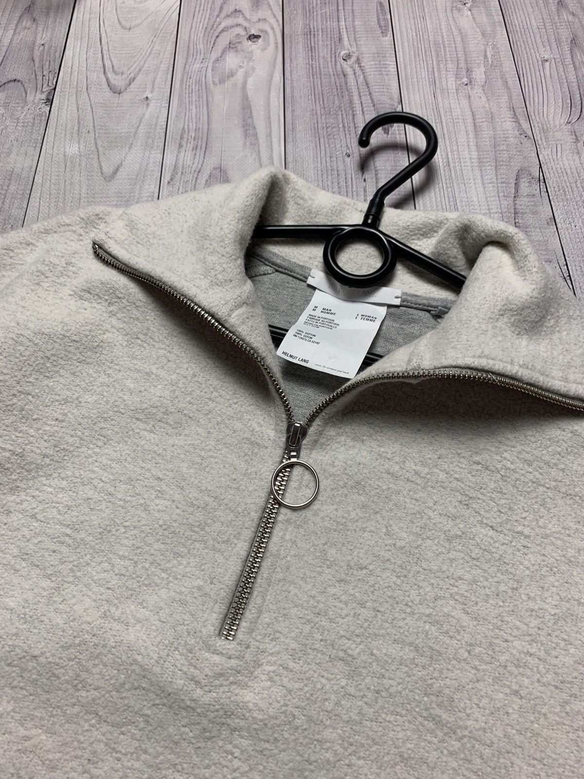 Helmut Lang × Vintage Helmut Lang luxury sweater zip 1/4 unisex М/L Size US M / EU 48-50 / 2 - 3 Thumbnail
