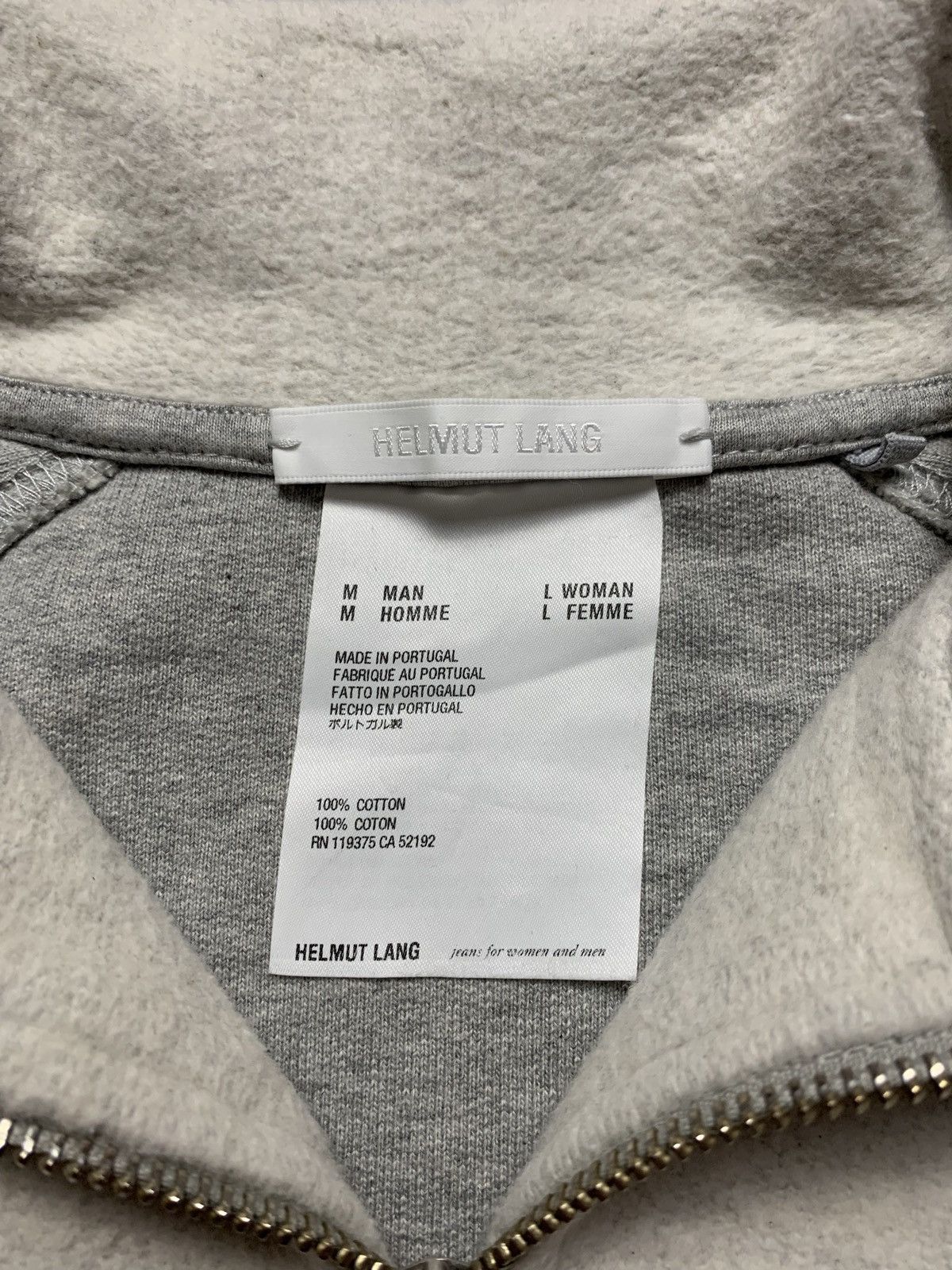 Helmut Lang × Vintage Helmut Lang luxury sweater zip 1/4 unisex М/L Size US M / EU 48-50 / 2 - 5 Thumbnail