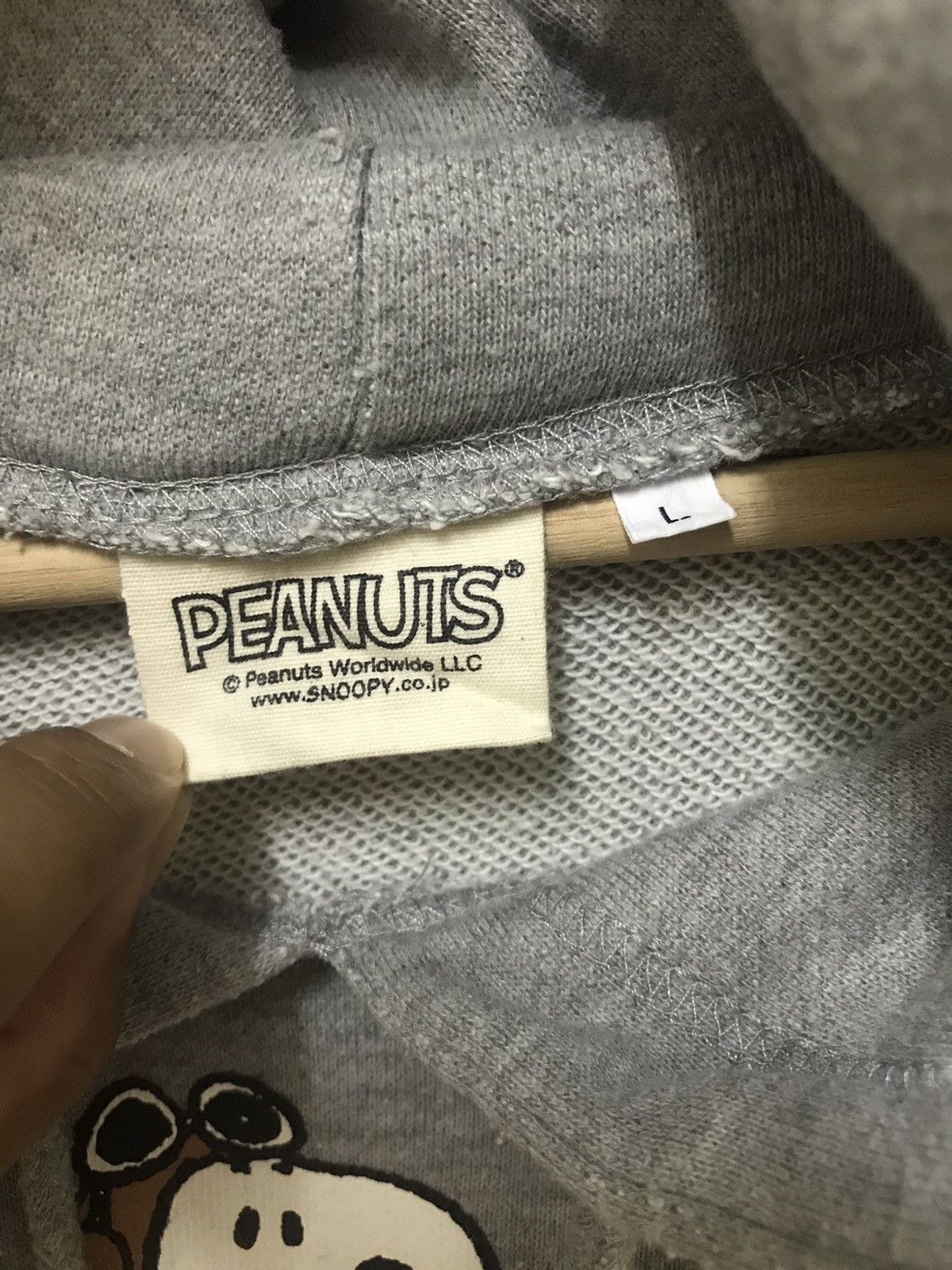 Peanuts Vintage Peanuts Snoopy Flying Ace Hoodie Sweatshirt Big Logo Size US L / EU 52-54 / 3 - 6 Thumbnail