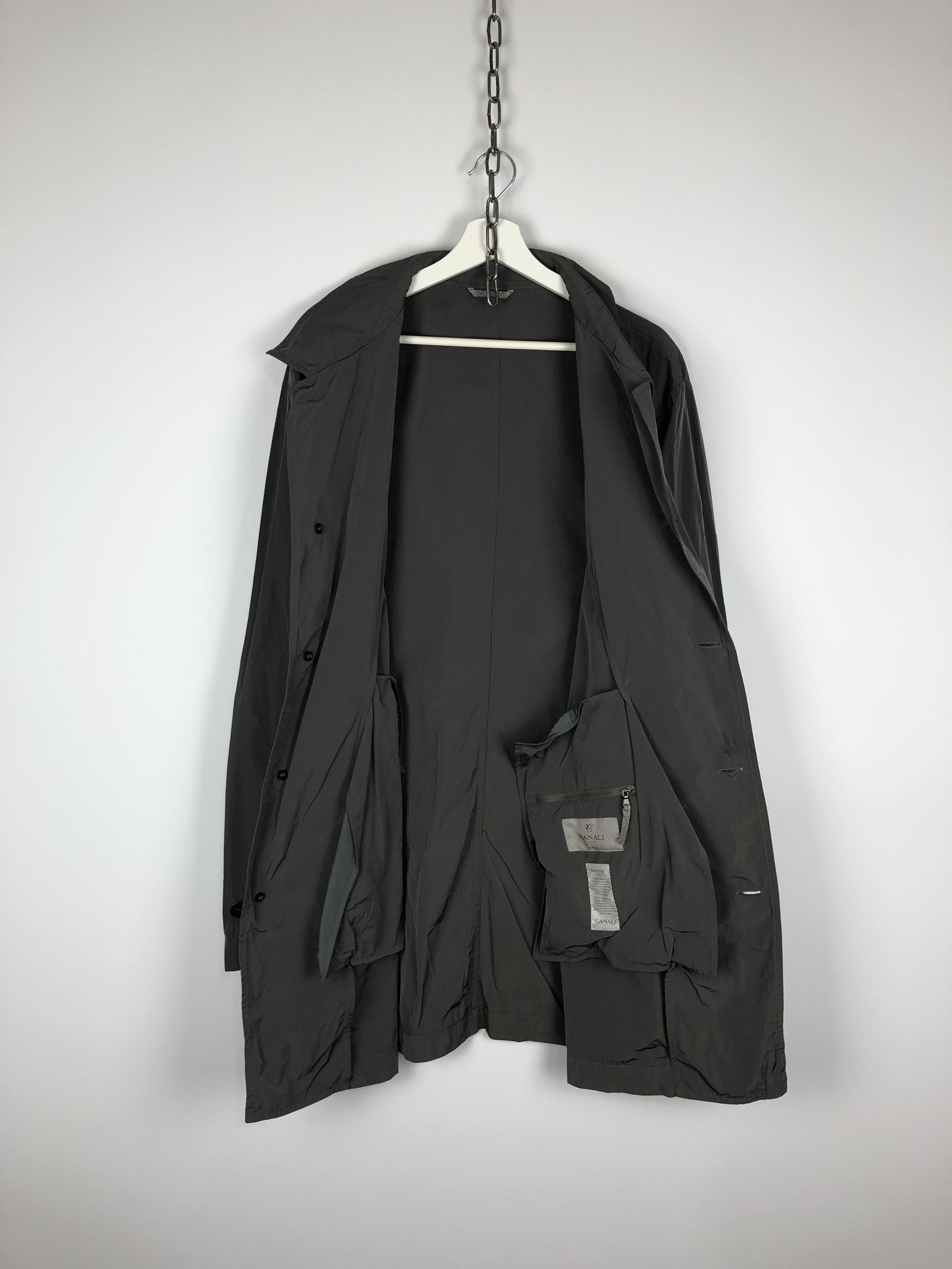 Canali CANALI Men Rain & Wind Tech Resistant Jacket Italy Size 56 Size US XL / EU 56 / 4 - 9 Thumbnail