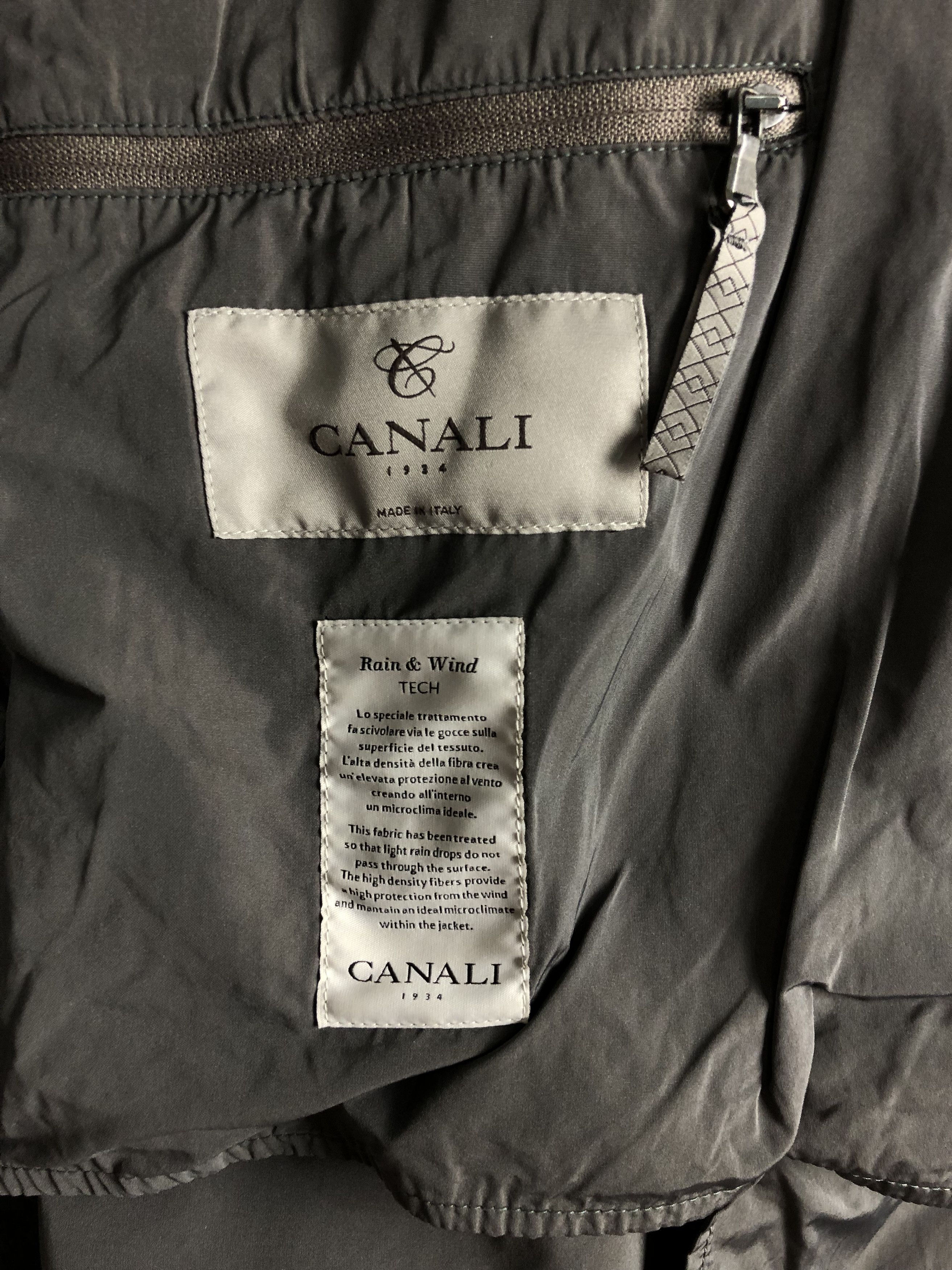 Canali CANALI Men Rain & Wind Tech Resistant Jacket Italy Size 56 Size US XL / EU 56 / 4 - 10 Thumbnail