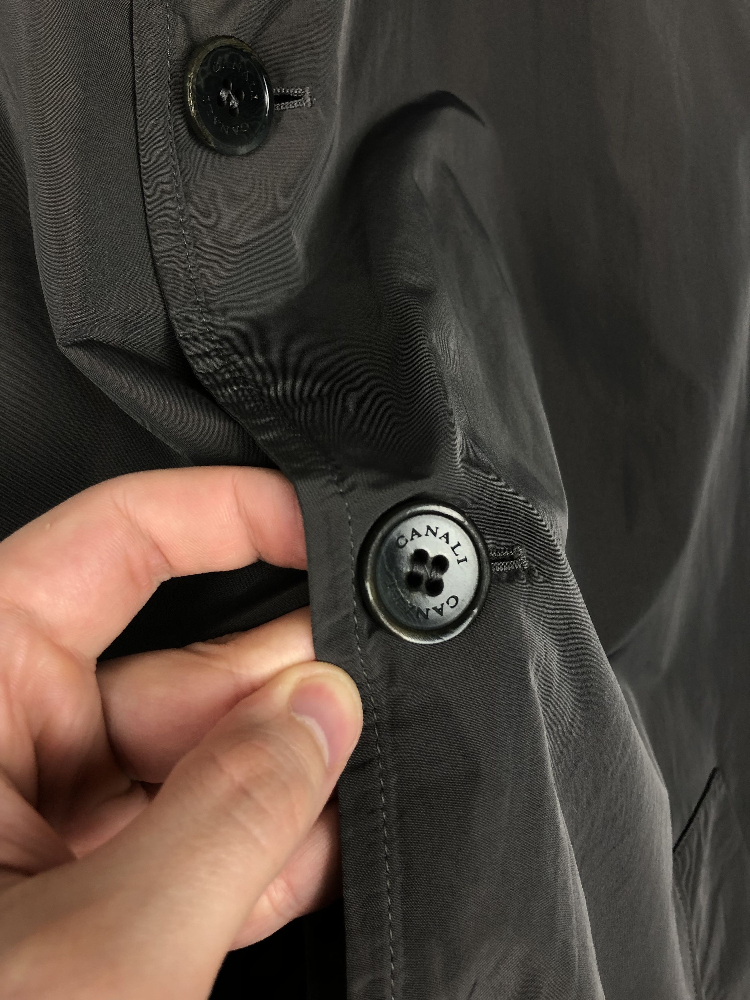 Canali CANALI Men Rain & Wind Tech Resistant Jacket Italy Size 56 Size US XL / EU 56 / 4 - 4 Thumbnail
