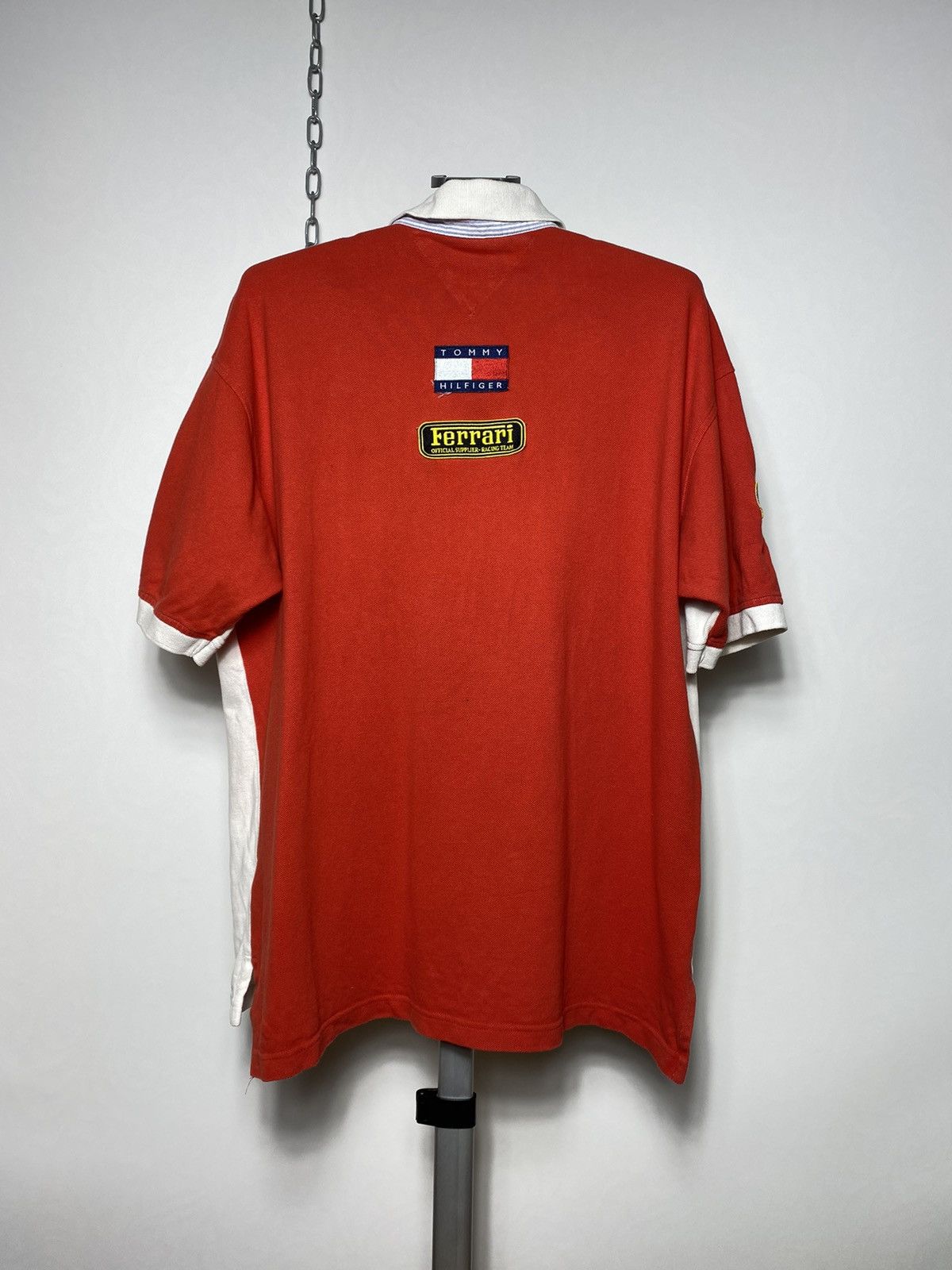 Tommy Hilfiger Vintage 90s Tommy Hilfiger Ferrari Limited Edition Polo Size US L / EU 52-54 / 3 - 13 Thumbnail