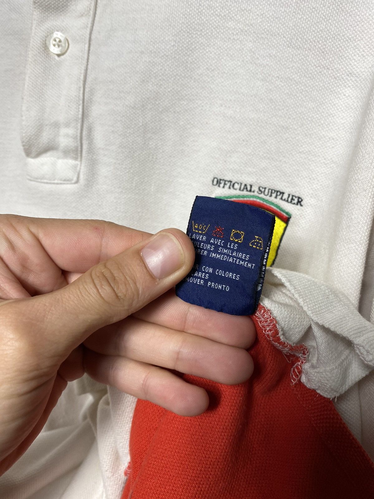 Tommy Hilfiger Vintage 90s Tommy Hilfiger Ferrari Limited Edition Polo Size US L / EU 52-54 / 3 - 11 Thumbnail
