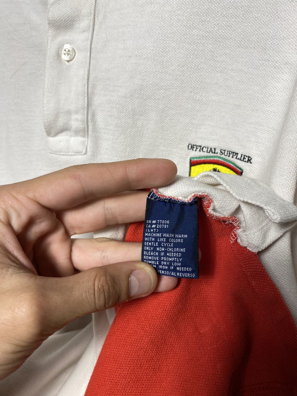 Tommy Hilfiger Vintage 90s Tommy Hilfiger Ferrari Limited Edition Polo Size US L / EU 52-54 / 3 - 10 Thumbnail