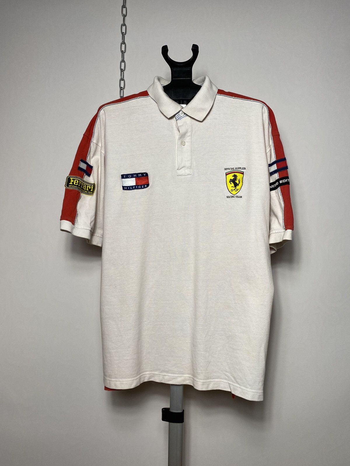 Vintage Vintage 90s Tommy Hilfiger Ferrari Limited Edition Polo | Grailed