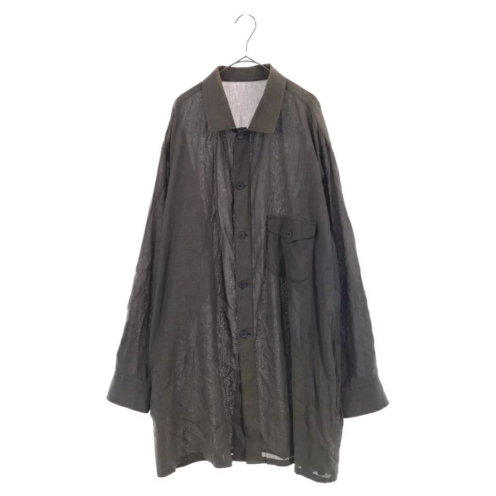 Yohji Yamamoto POUR HOMME W topper flap P long sleeve shirt